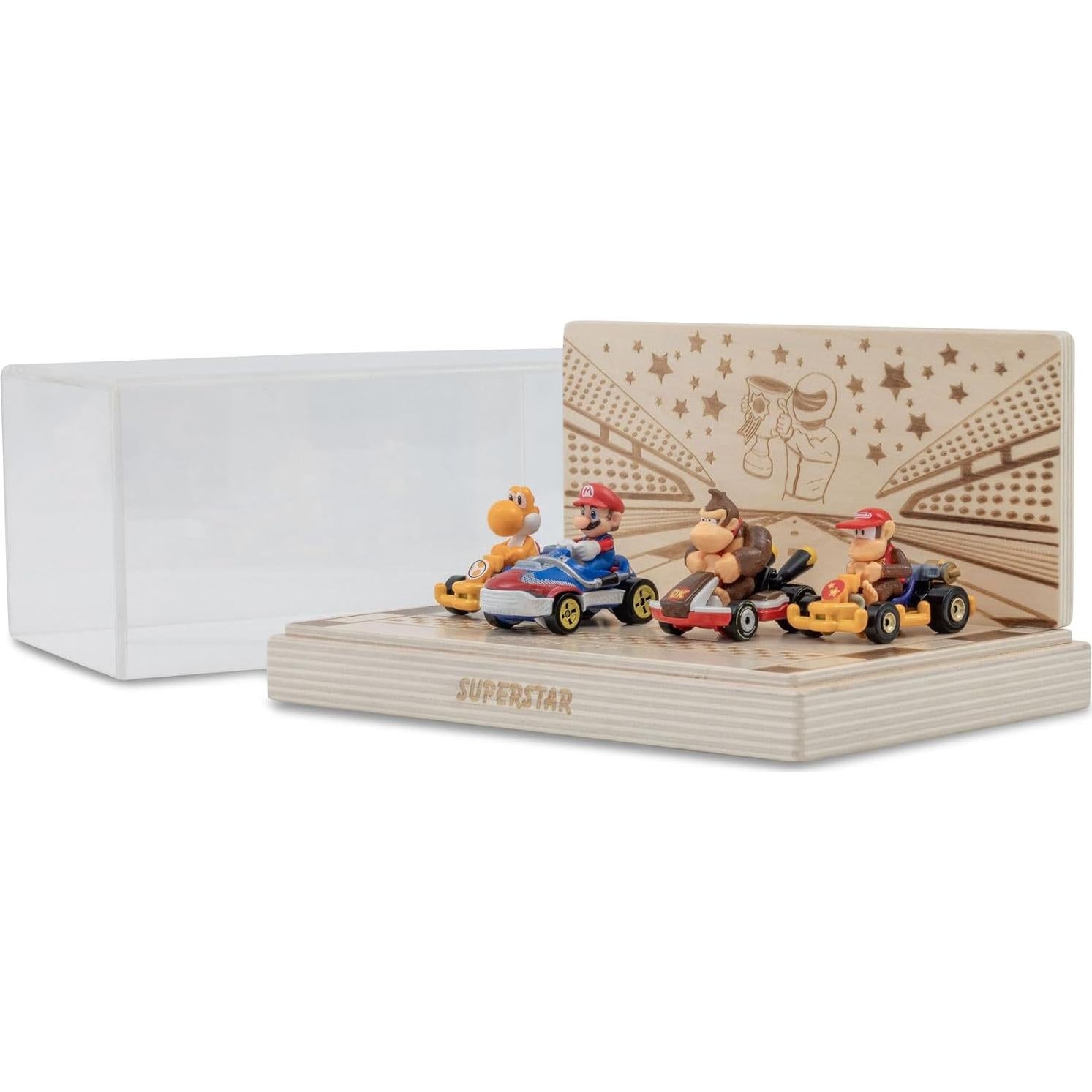 Organizador de Autos de Juguete de Madera - 3 Castles - Soporta 3 Autos