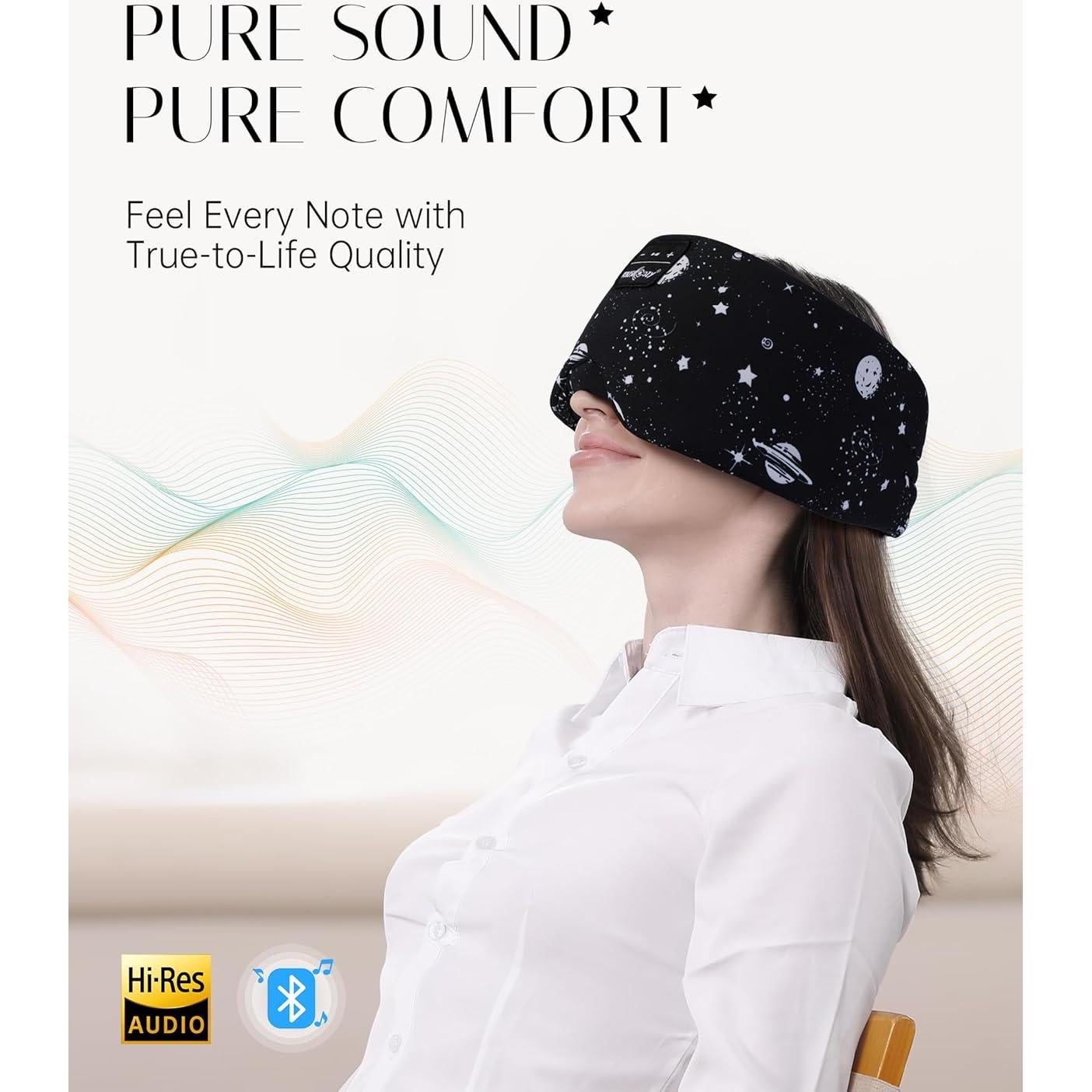 Auriculares para Dormir Bluetooth MUSICOZY con Máscara Ajustable