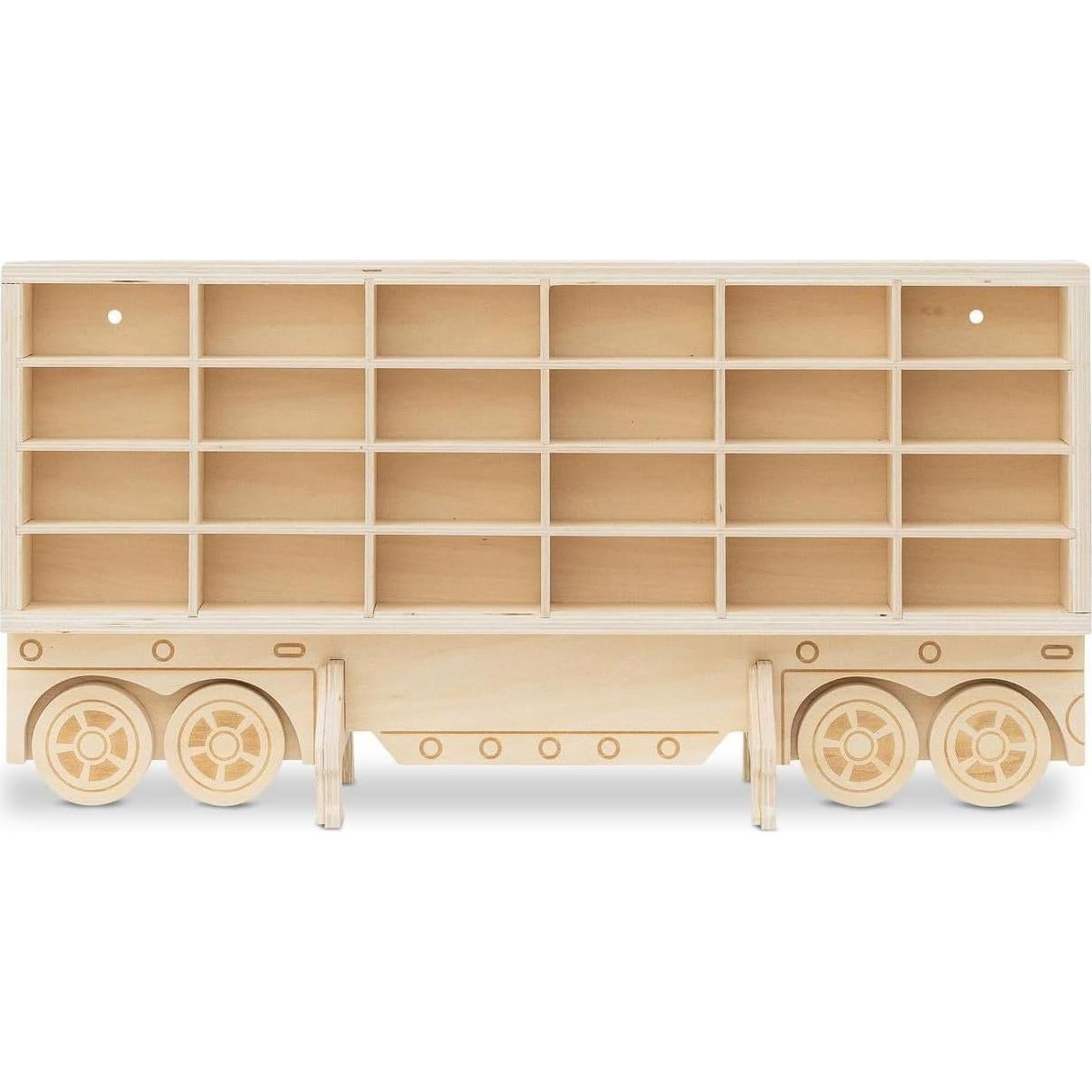Organizador de Autos de Juguete Tidy Treasures - Madera 24 Autos