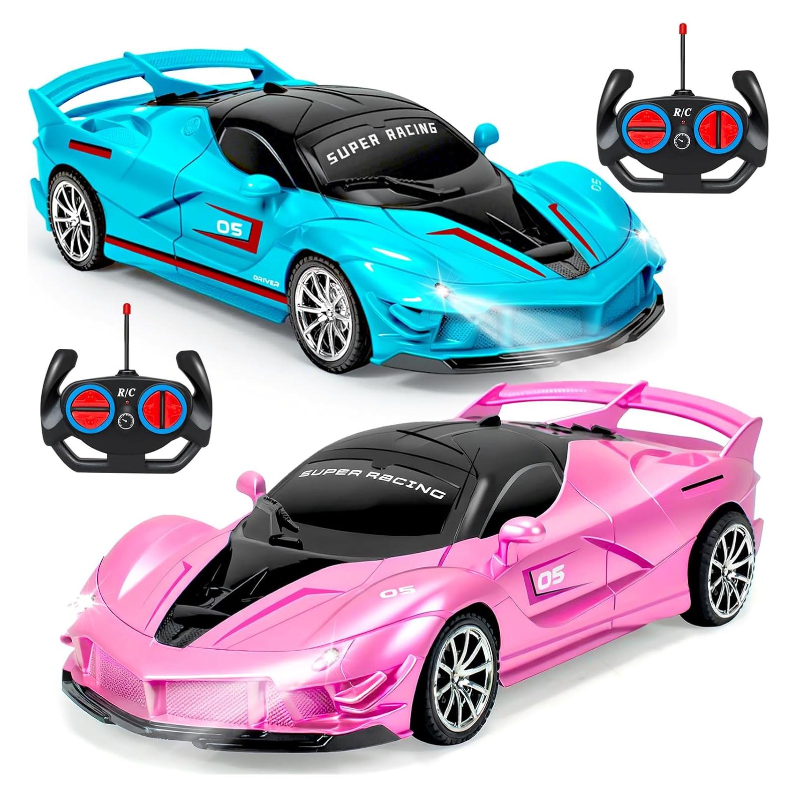 Coche de Control Remoto Ynybusi 2 en 1 Deformable Azul/Rosa