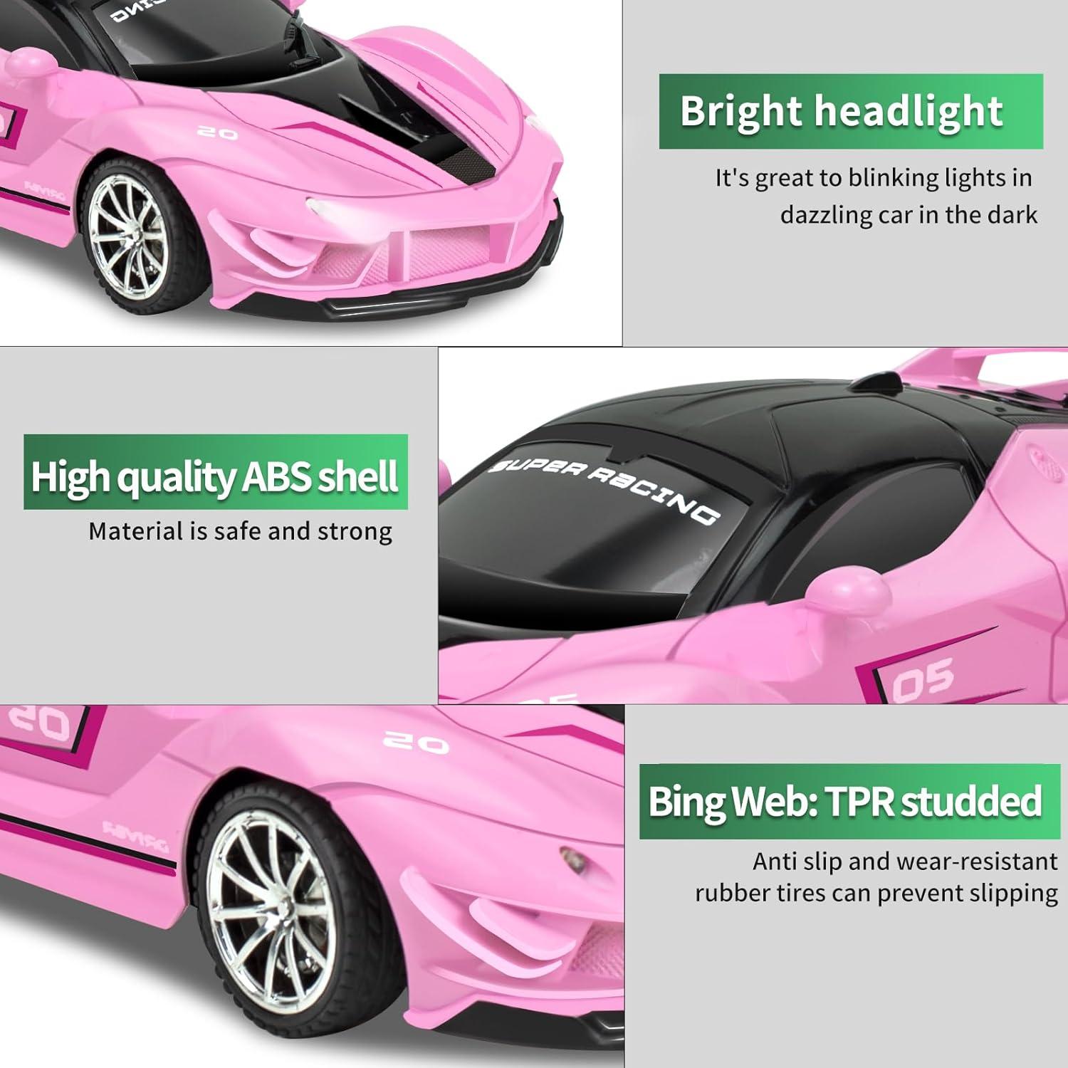 Coche de Control Remoto Ynybusi 2 en 1 Deformable Azul/Rosa