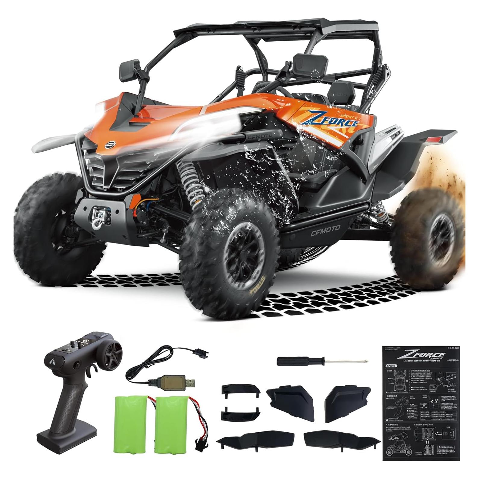 Coche RC Todo Terreno Hitish 1:12 con Luz LED y 2 Baterías