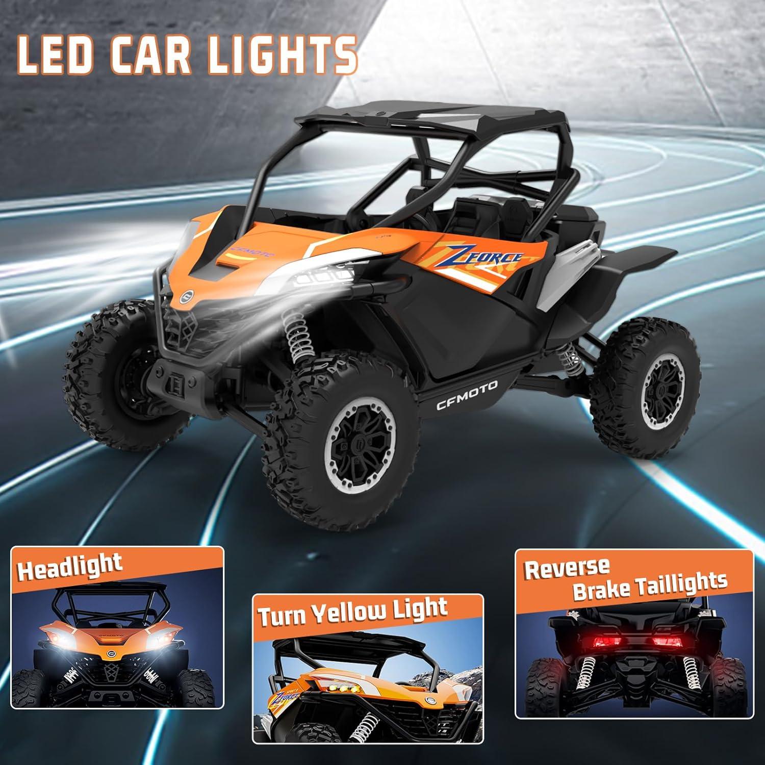 Coche RC Todo Terreno Hitish 1:12 con Luz LED y 2 Baterías