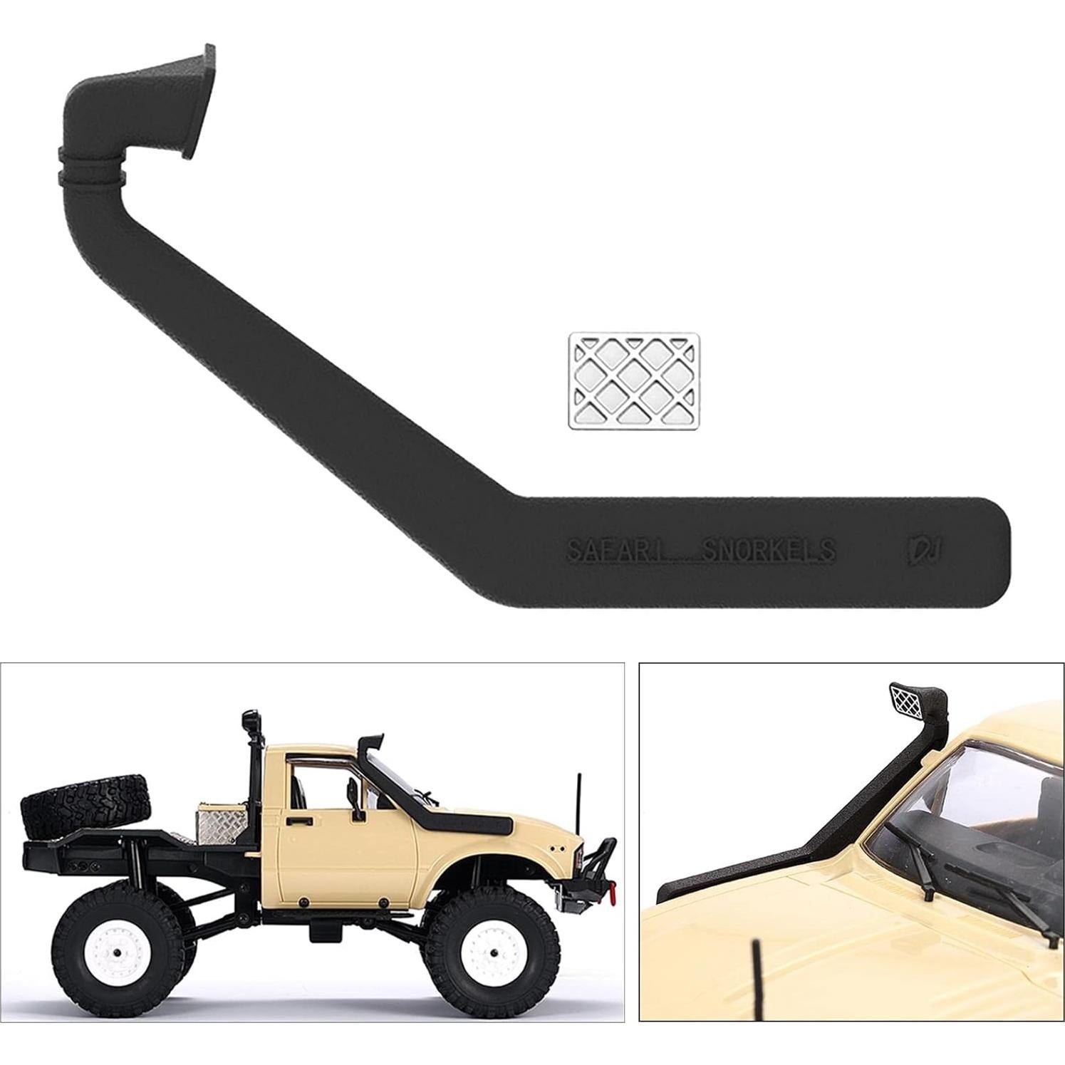 Accesorios para Camión RC WPL C14 C24 1/16 - Parachoques y Snorkel