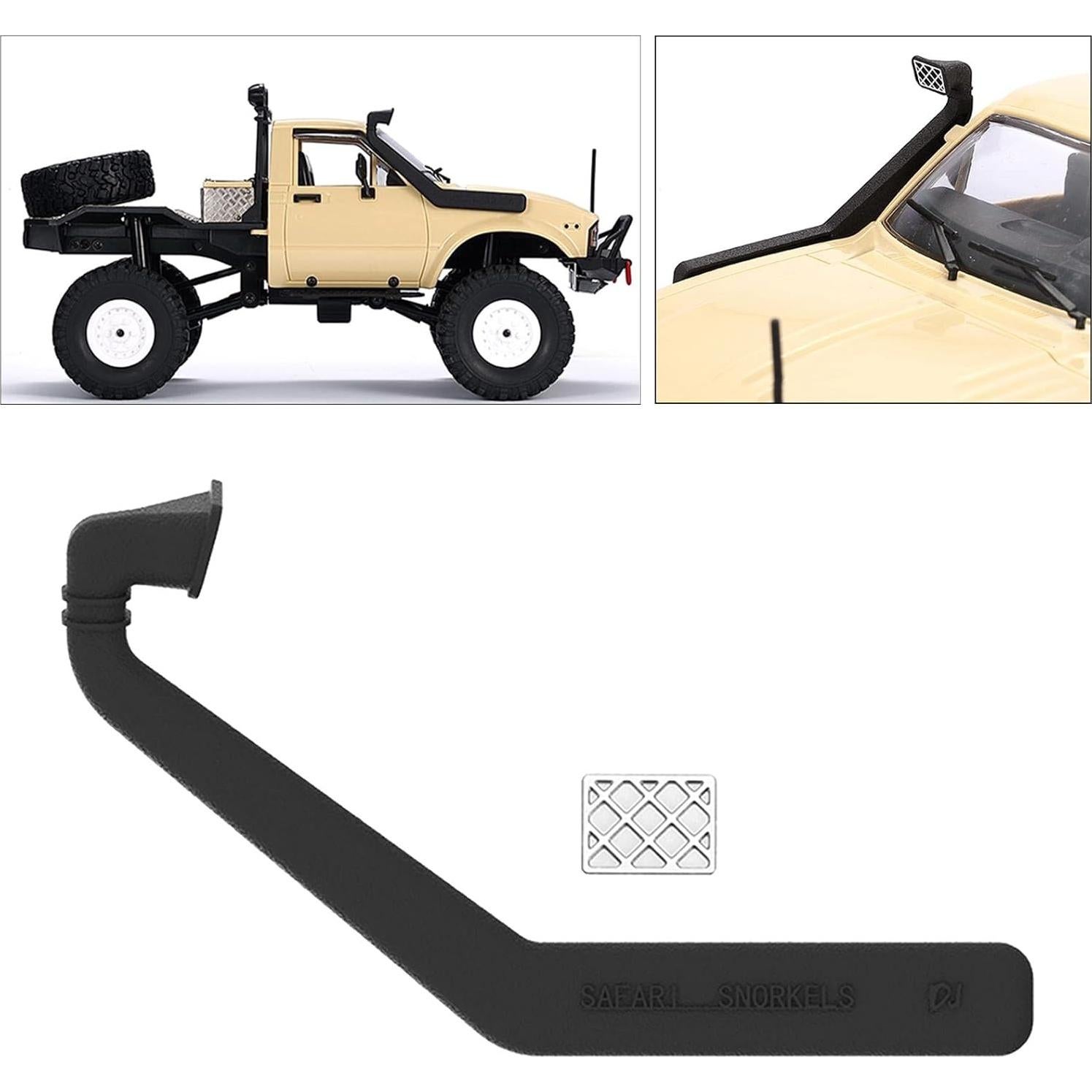 Accesorios para Camión RC WPL C14 C24 1/16 - Parachoques y Snorkel