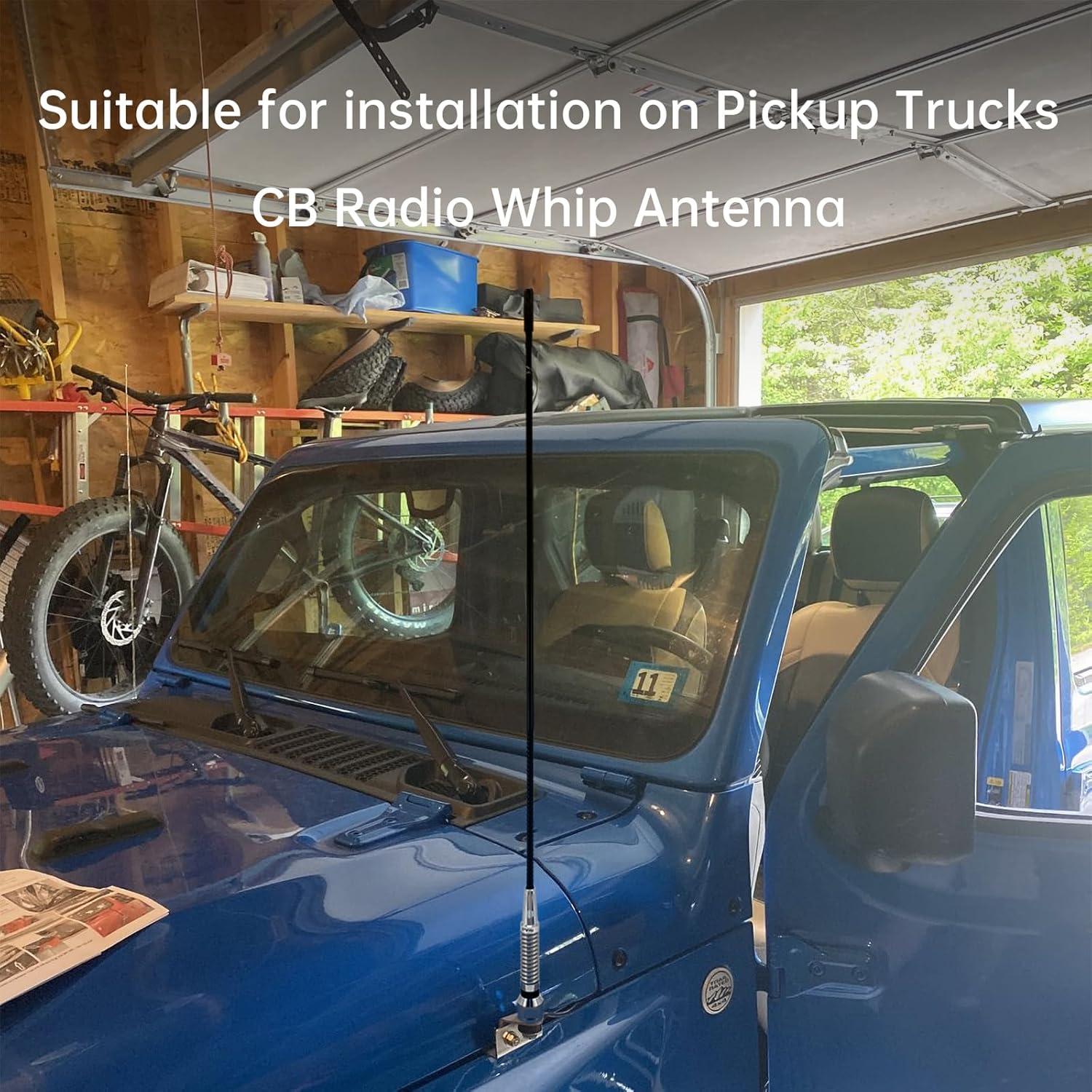 Antena de Látigo CB FMUSER CB200 71cm Ganancia 3.2dB