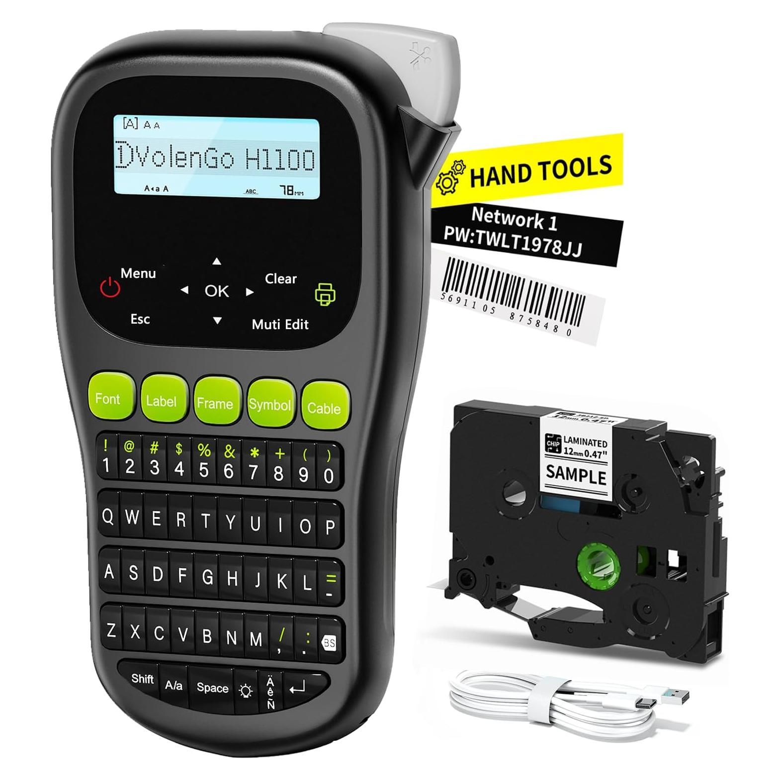 Máquina de Etiquetas VolenGo H1100 Portátil con Pantalla LCD