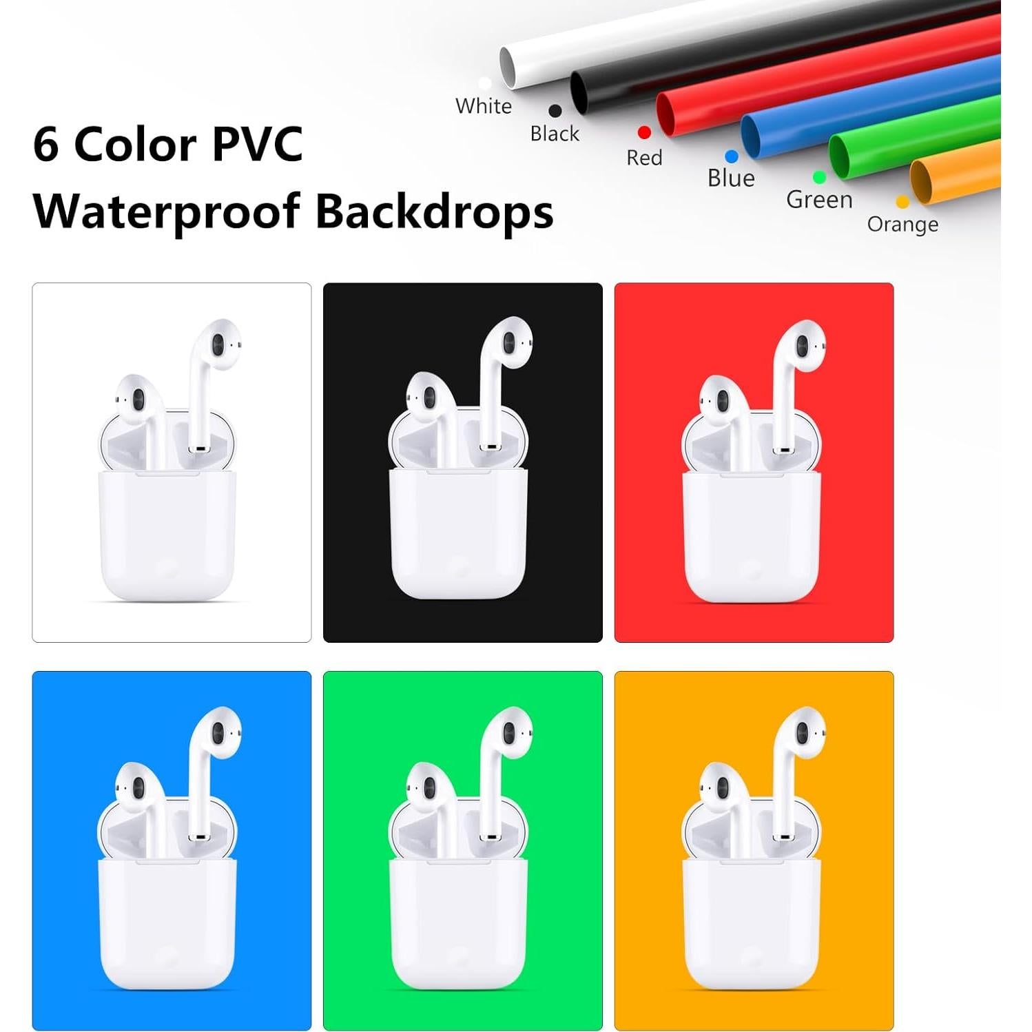 Caja de Luz Fotográfica Uyled 30x30 cm con 120 LED y 6 Fondos