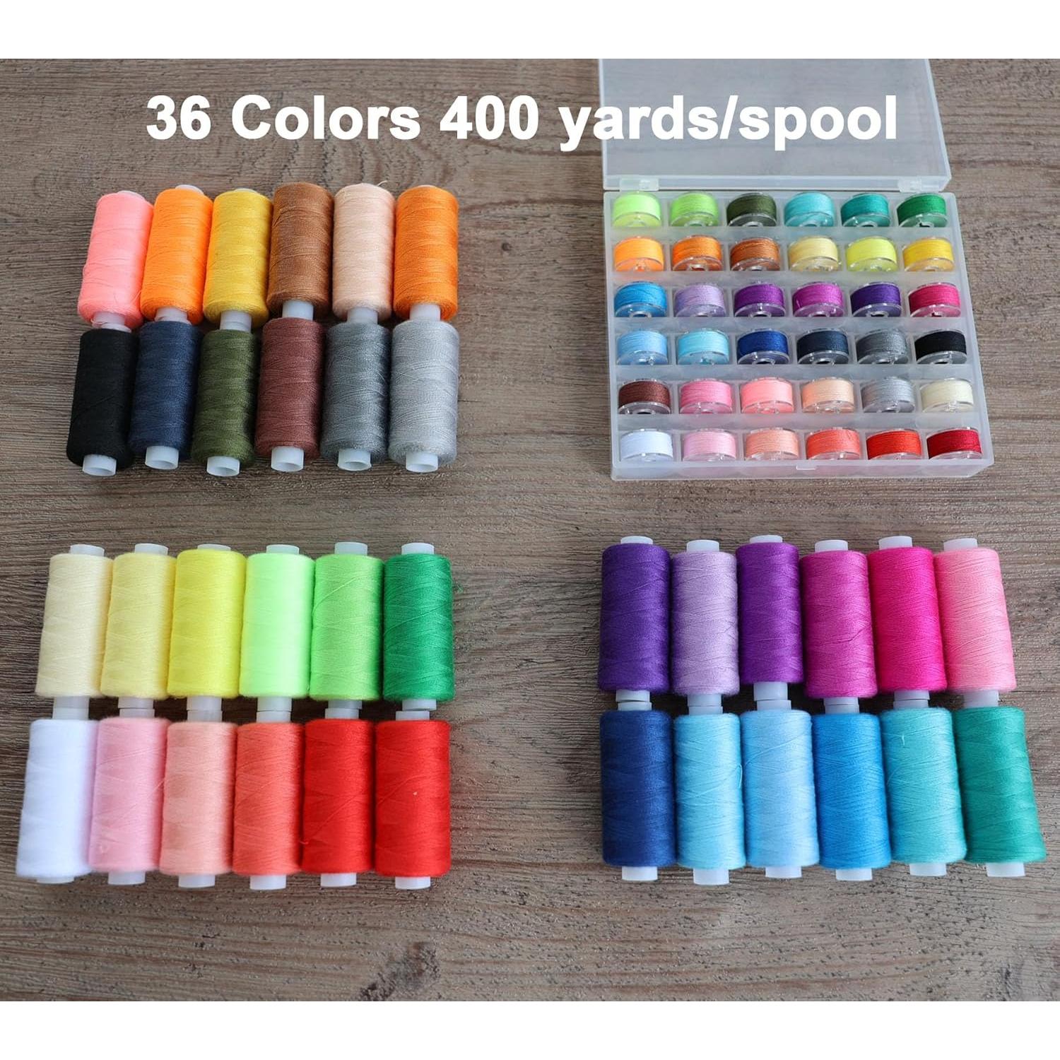 72 Hilos de Coser HAGBOU Multicolor 400 Yardas Poliester