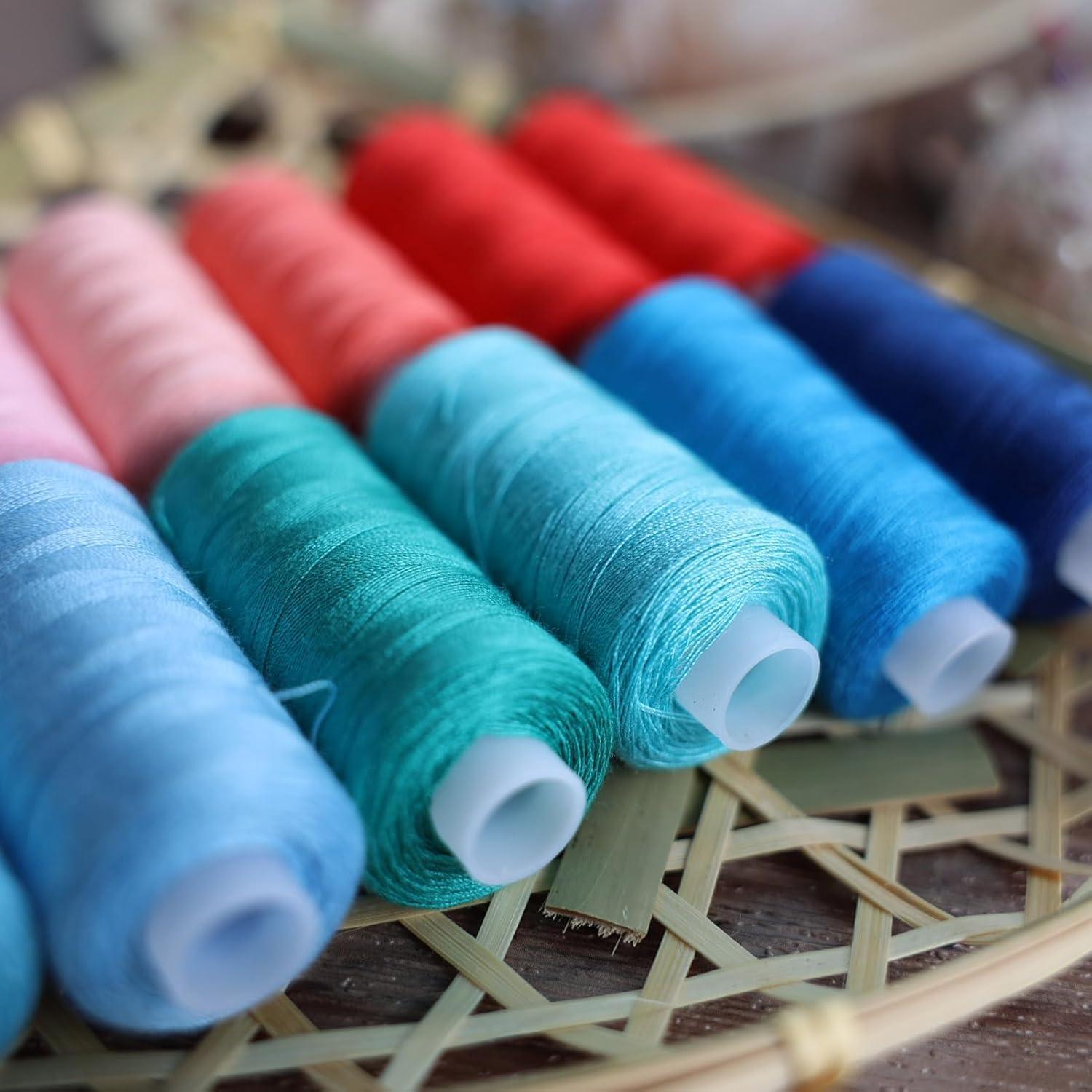 72 Hilos de Coser HAGBOU Multicolor 400 Yardas Poliester