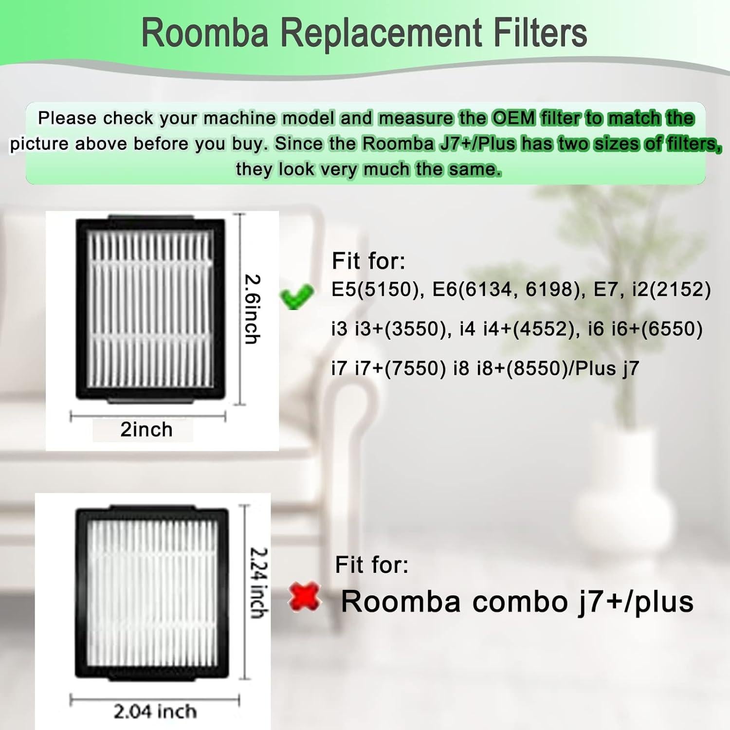 Piezas de Repuesto iRobot Roomba i7 - 10 Filtros y Cepillos