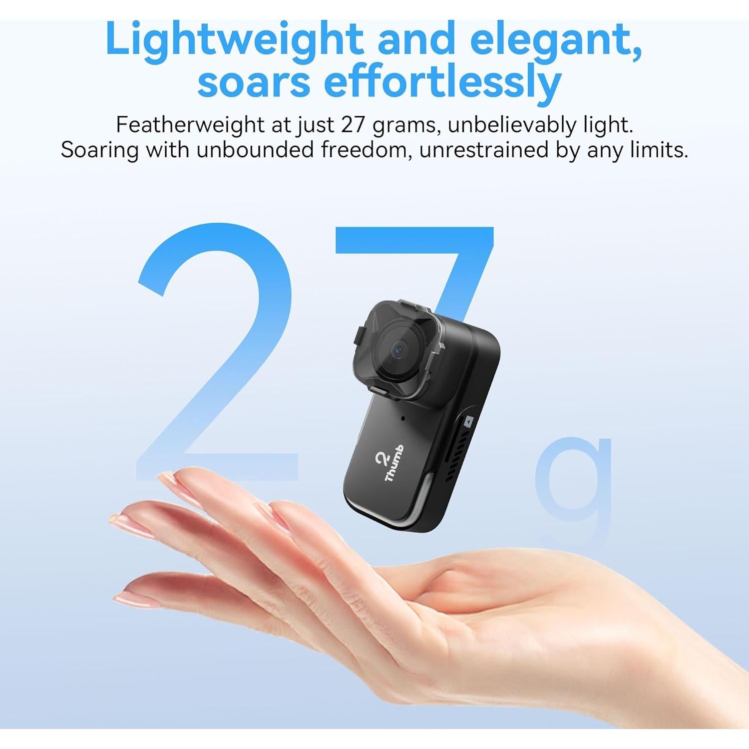 Cámara de acción RunCam Thumb 2 4K 60FPS ultra ligera