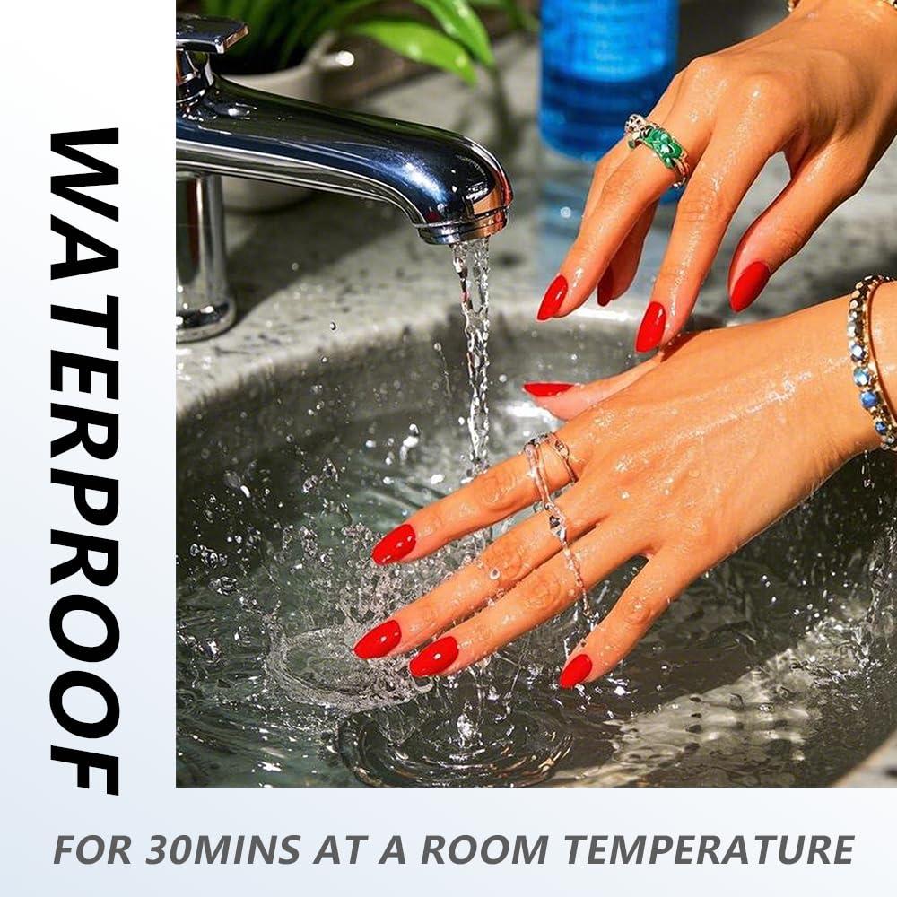 300 Pestañas Adhesivas para Uñas Jolly Snaps Ultra Finas