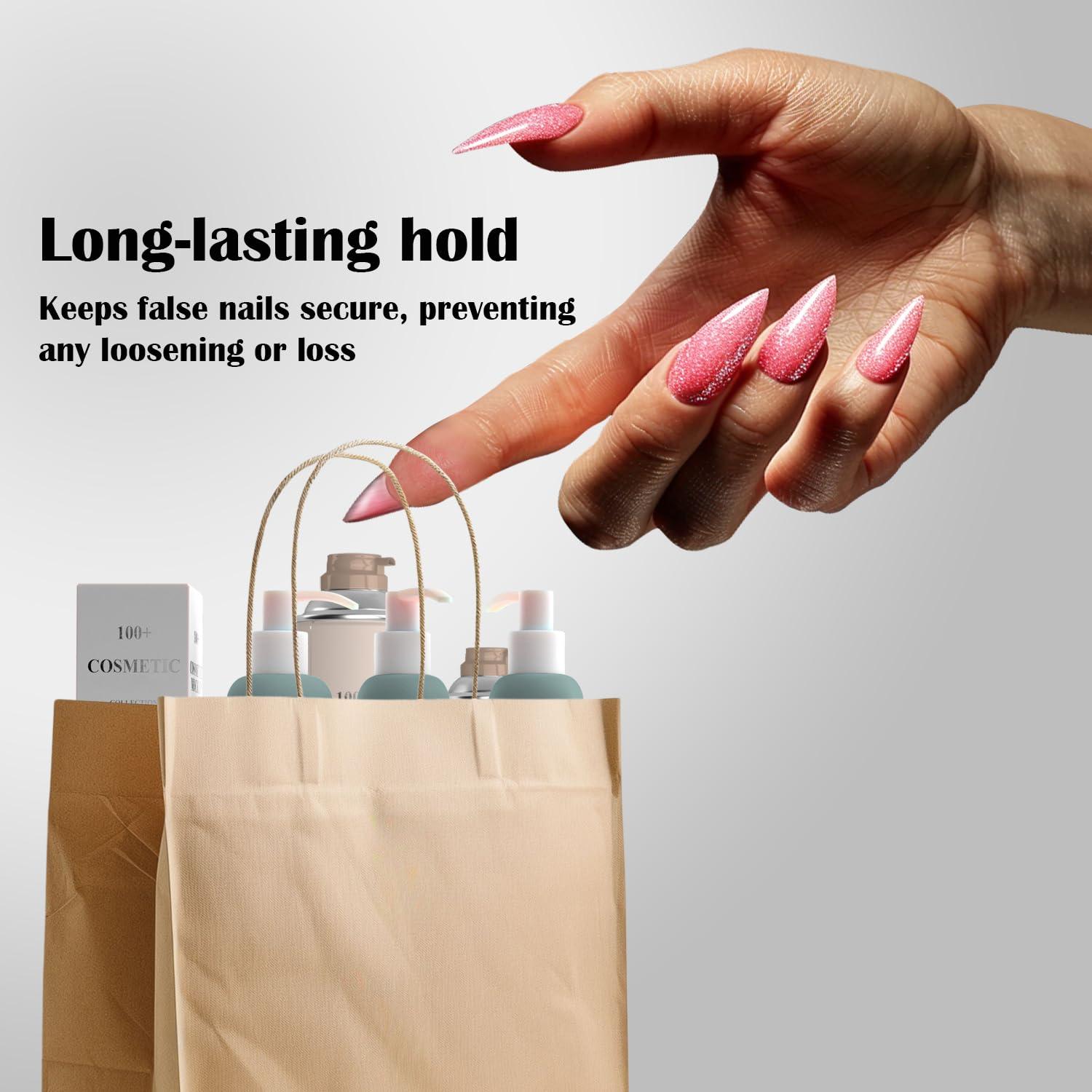 300 Pestañas Adhesivas para Uñas Jolly Snaps Ultra Finas