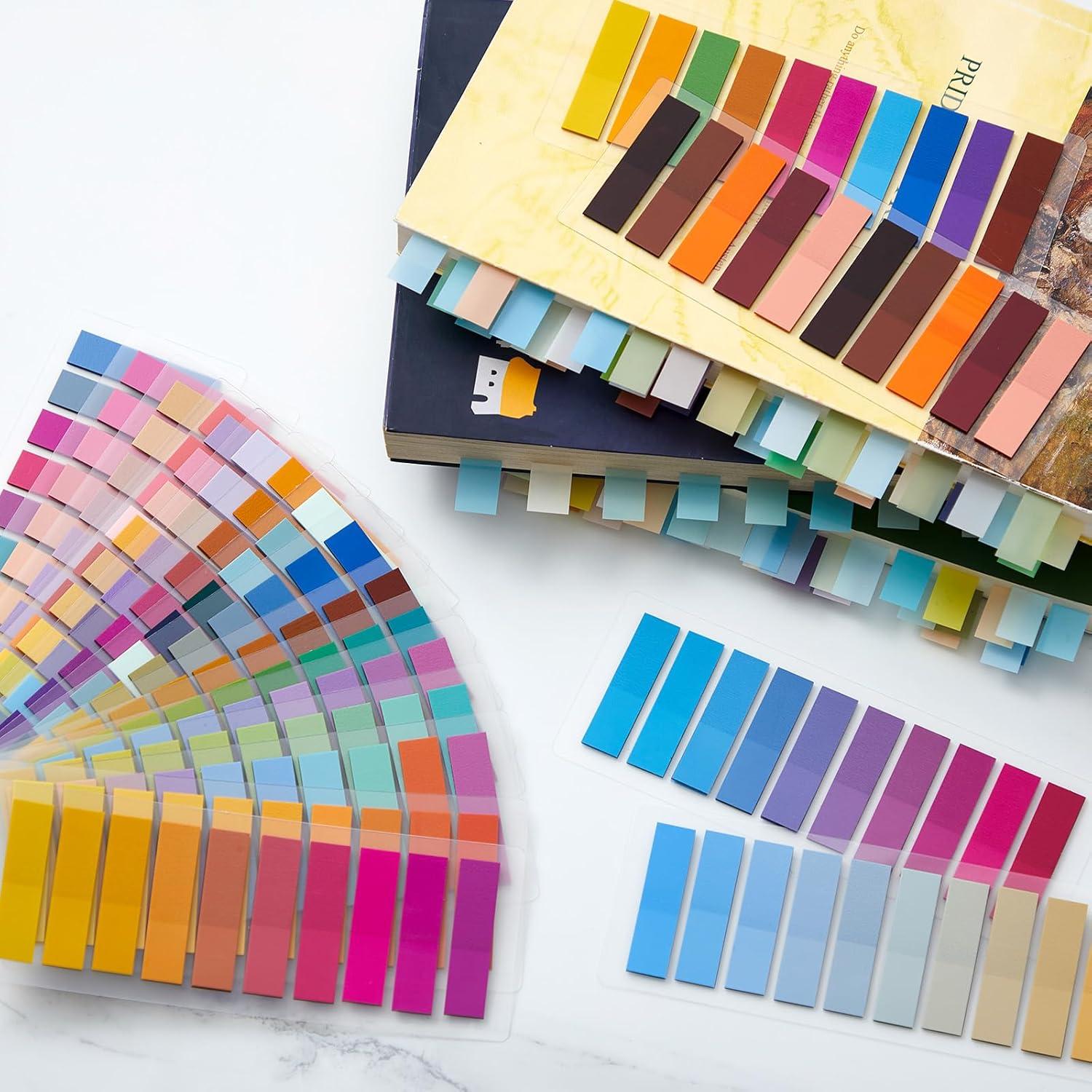 ReliThick 4000 Pcs Pestañas Adhesivas Transparentes Multicolor