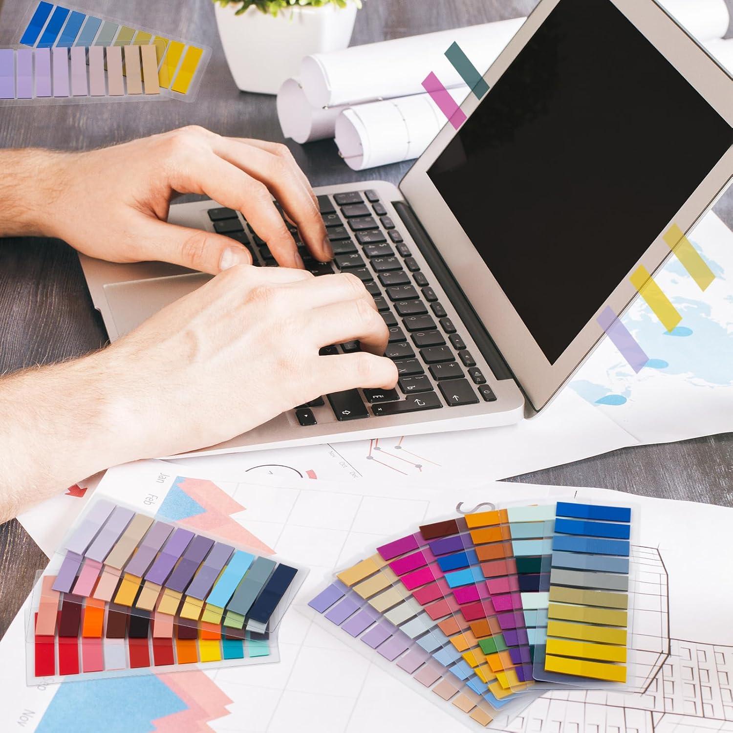 ReliThick 4000 Pcs Pestañas Adhesivas Transparentes Multicolor