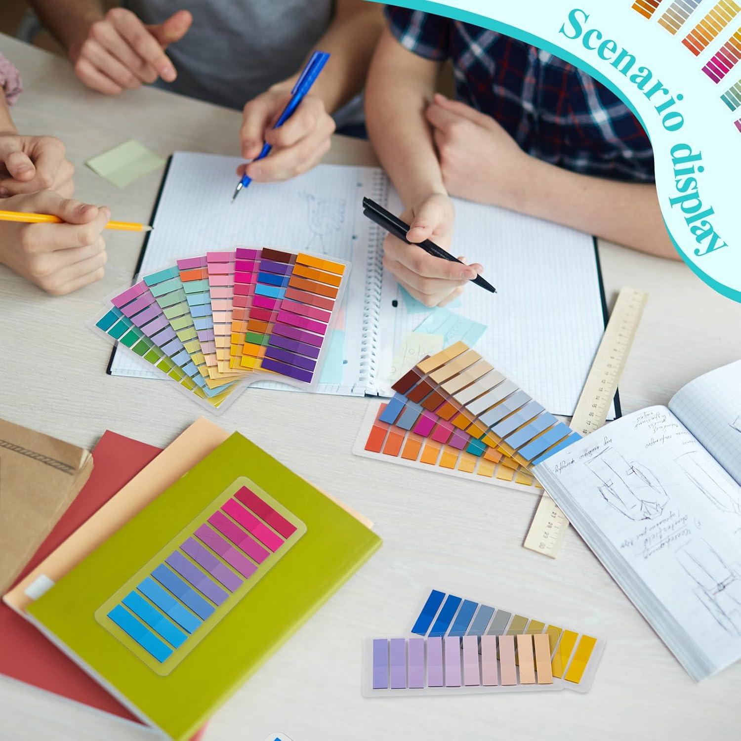 ReliThick 4000 Pcs Pestañas Adhesivas Transparentes Multicolor