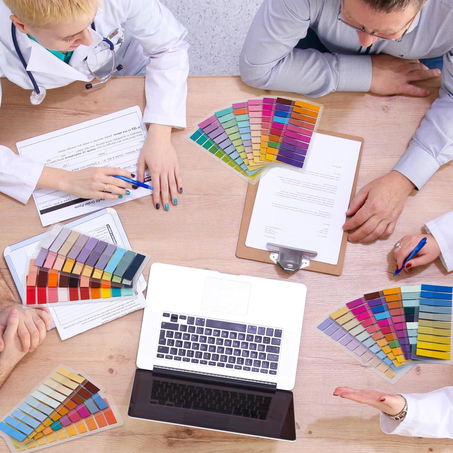 ReliThick 4000 Pcs Pestañas Adhesivas Transparentes Multicolor