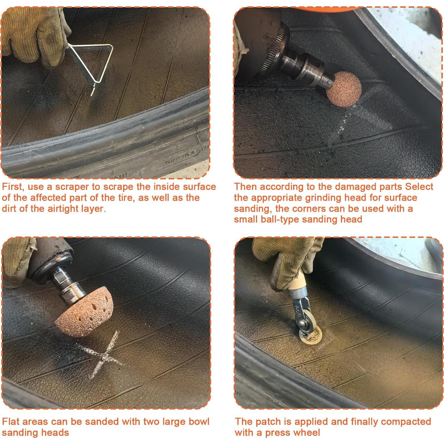 Kit de Herramientas de Reparación de Neumáticos Unicaravan 6 Piezas