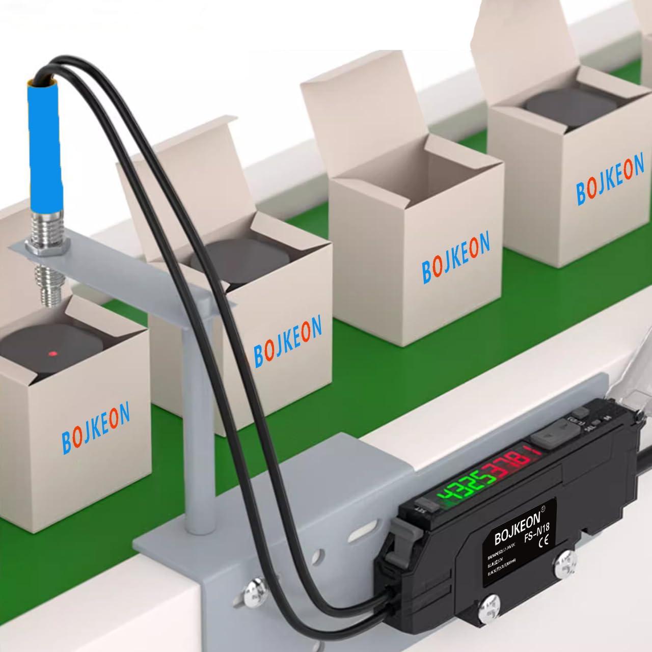 Sensor de Fibra Óptica BOJKEON FR4Y10, 1m, Reflectivo Difuso