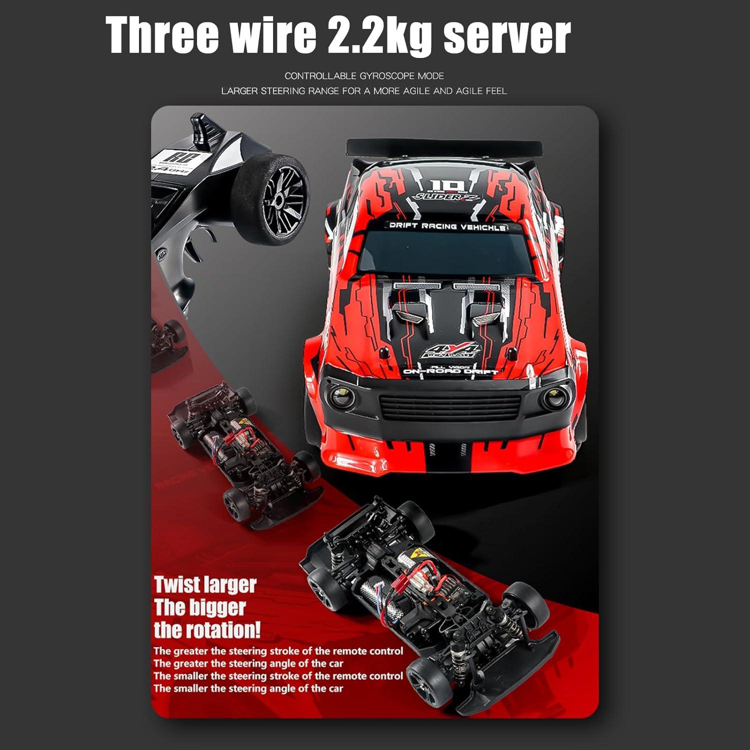 Coche RC GoolRC 2103 Drift 1:14 4WD 35 km/h 3 Baterías