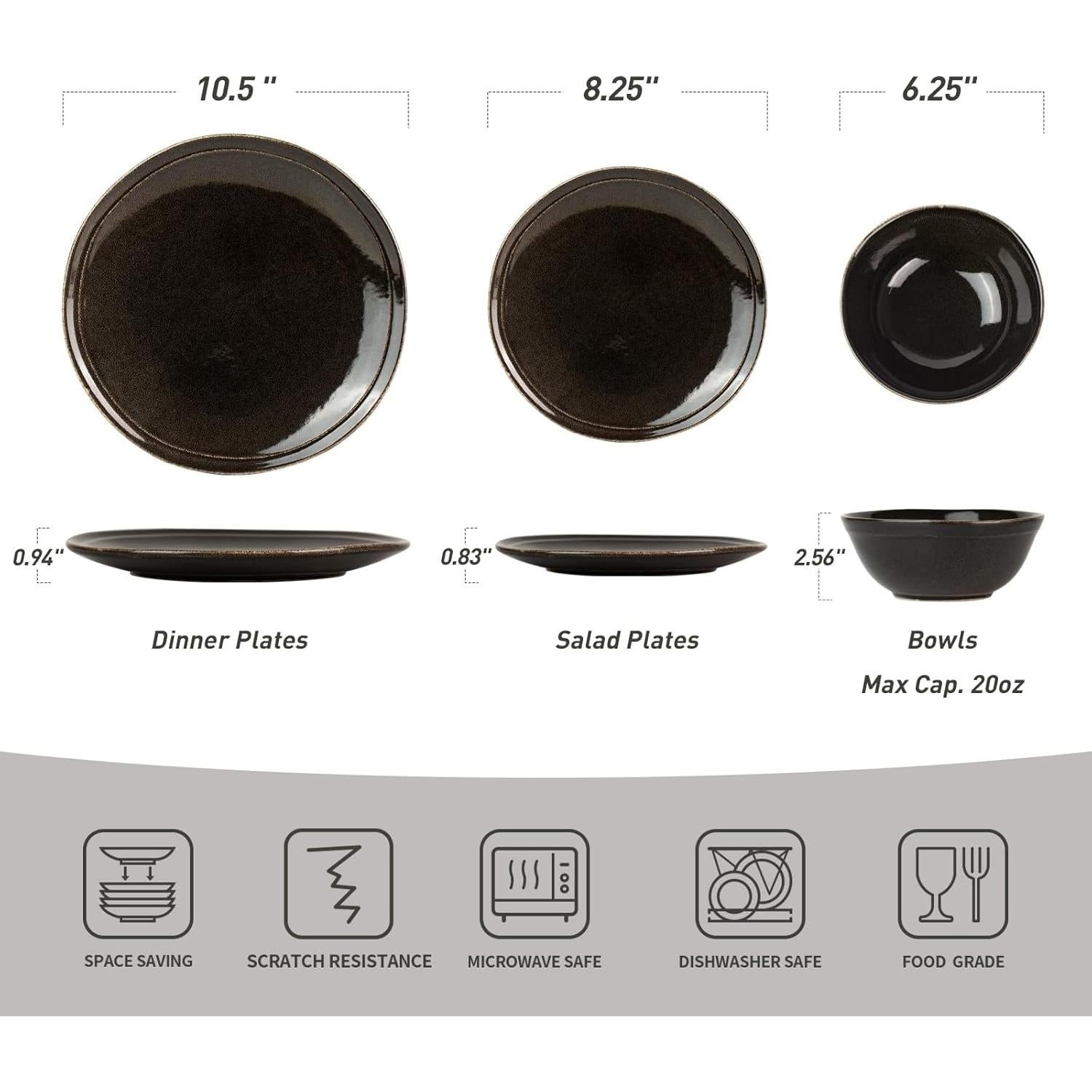 Juego de Vajilla Famiware Aegean 12 Piezas para 4 Personas