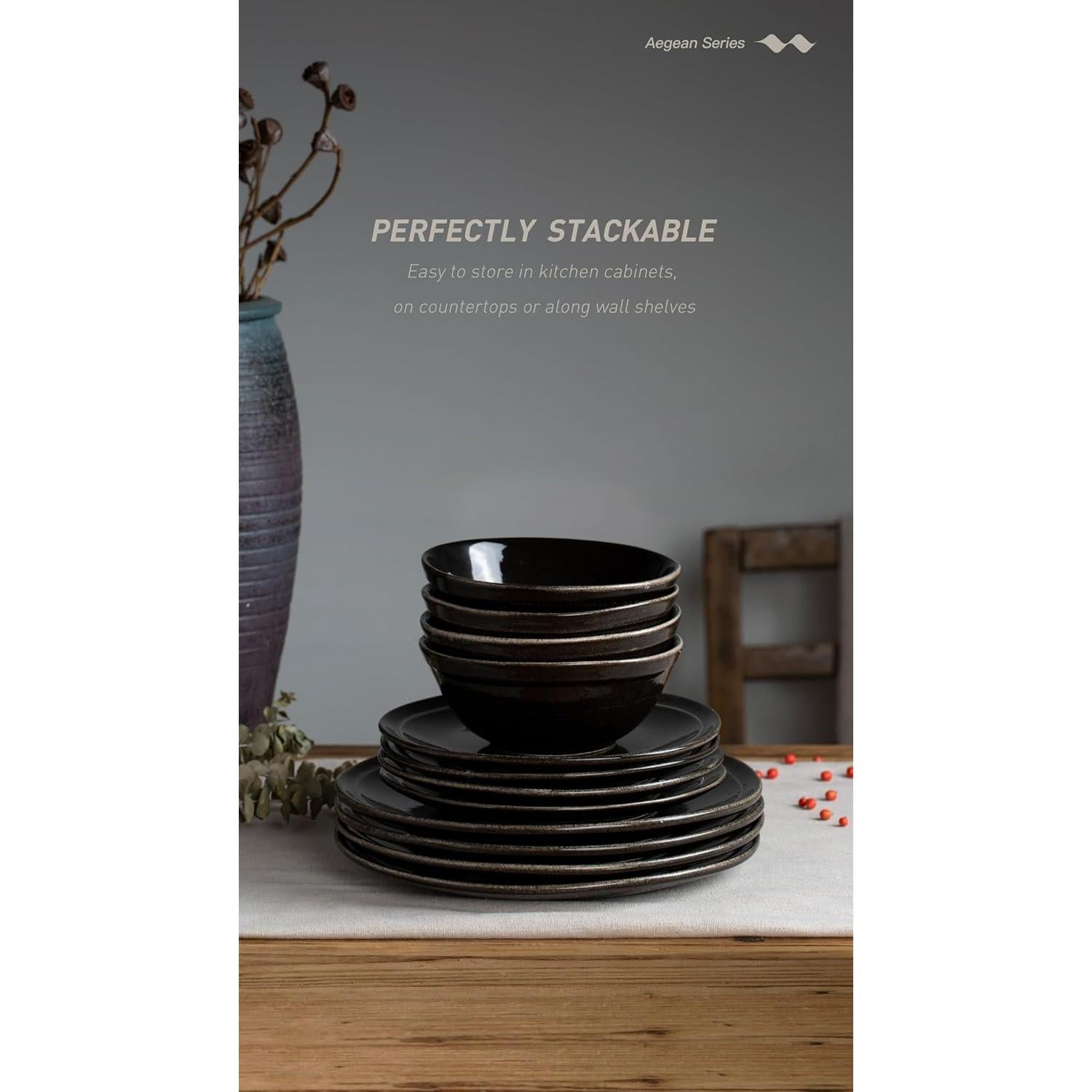 Juego de Vajilla Famiware Aegean 12 Piezas para 4 Personas