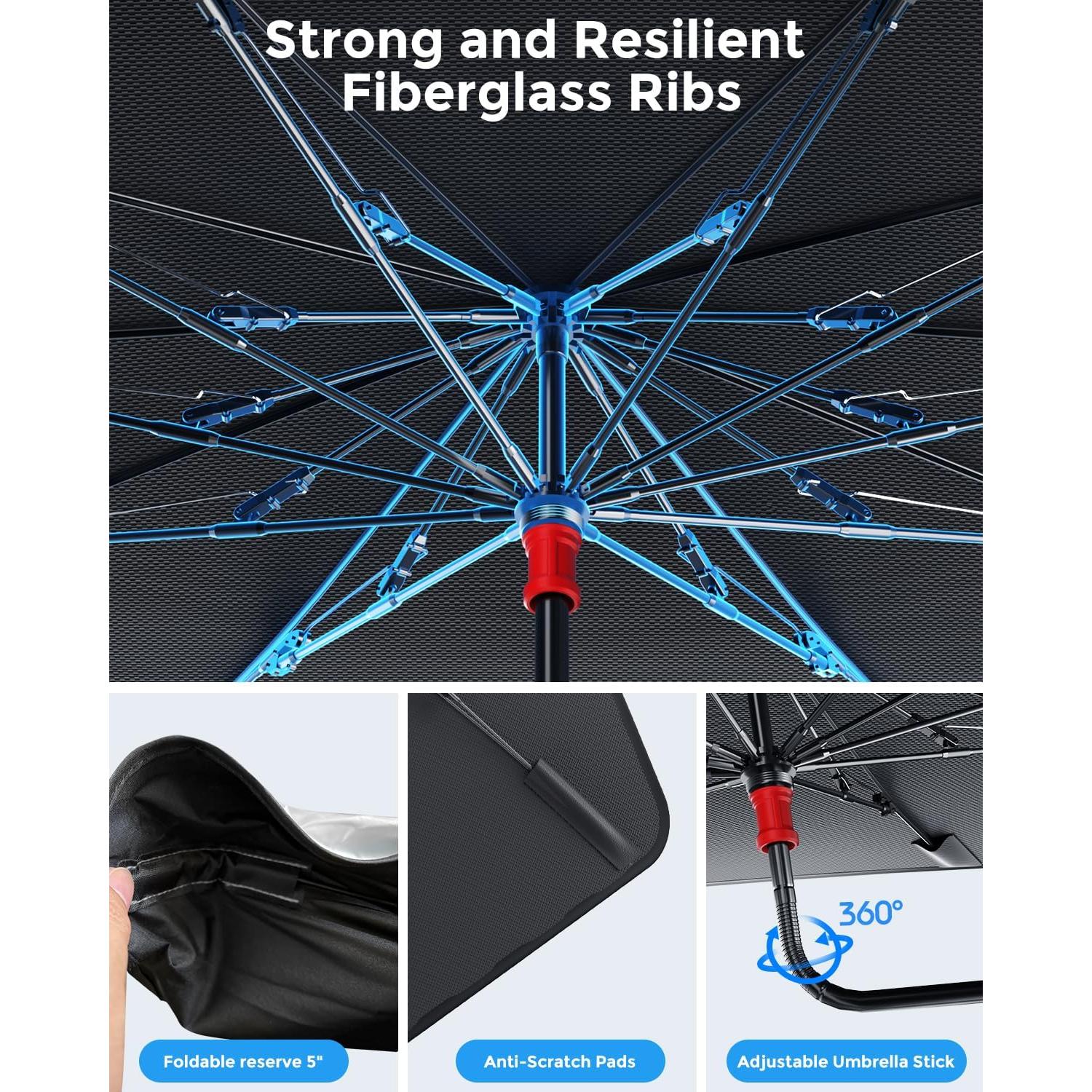 Sombrilla para Parabrisas DMJN A-ZYS-BS29 - Protección UV Pequeña