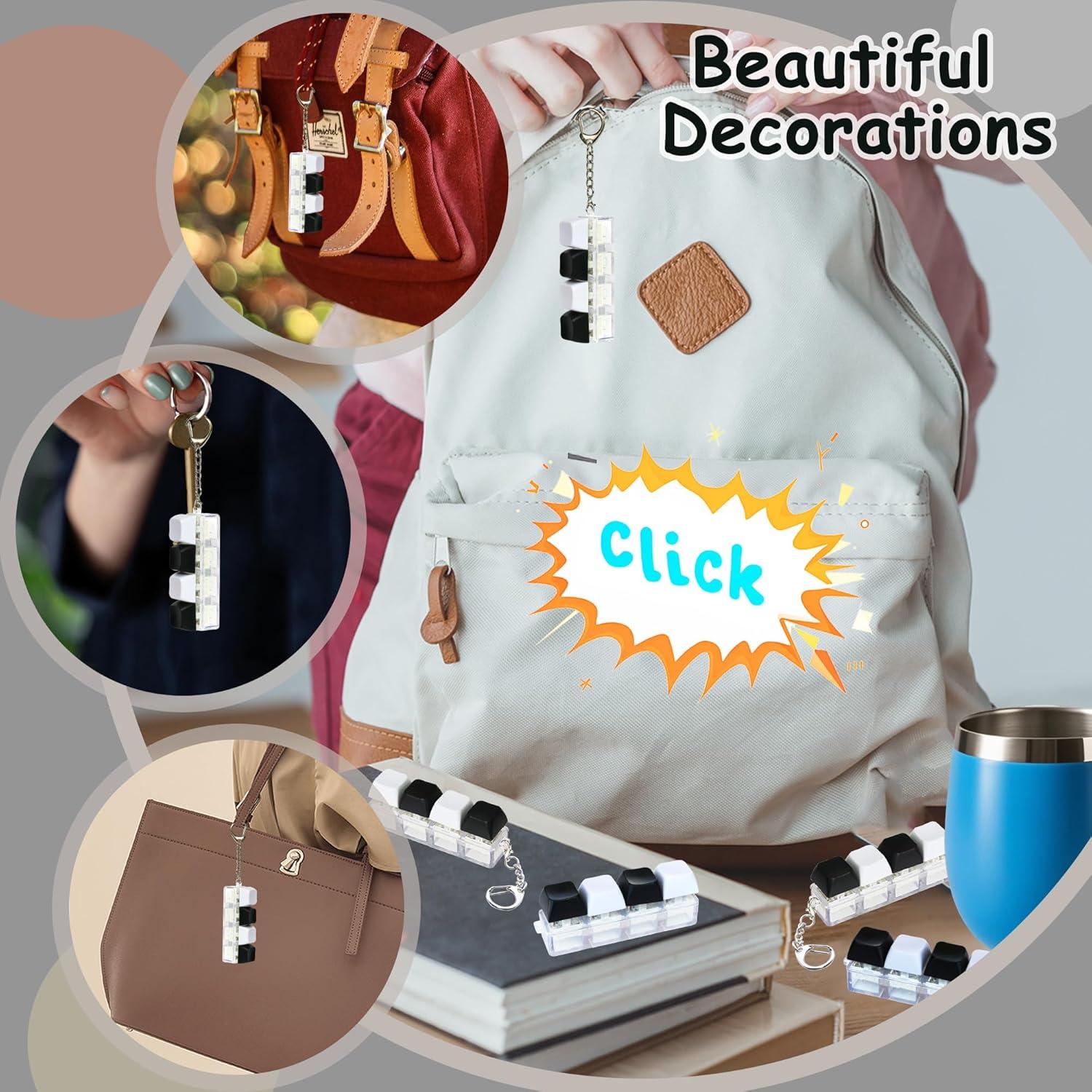 Juguete Antiestrés de Teclado XiawaLangzhuo 2 Piezas Negro y Blanco