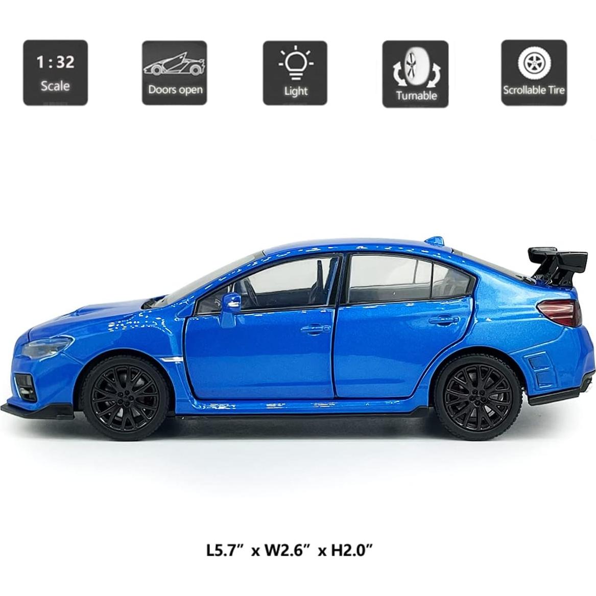Coche Diecast Metanyl Impreza WRX STI 1/32 Azul