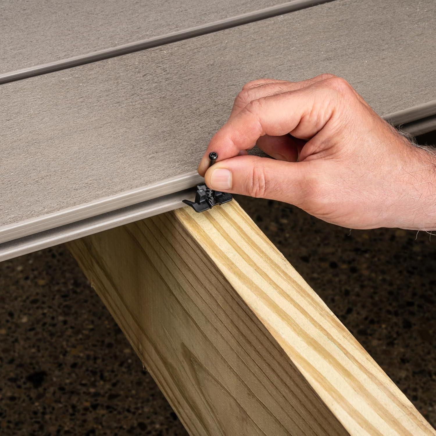 Clips Ocultos para Deck CAMO 90 Unidades - Instalación Rápida