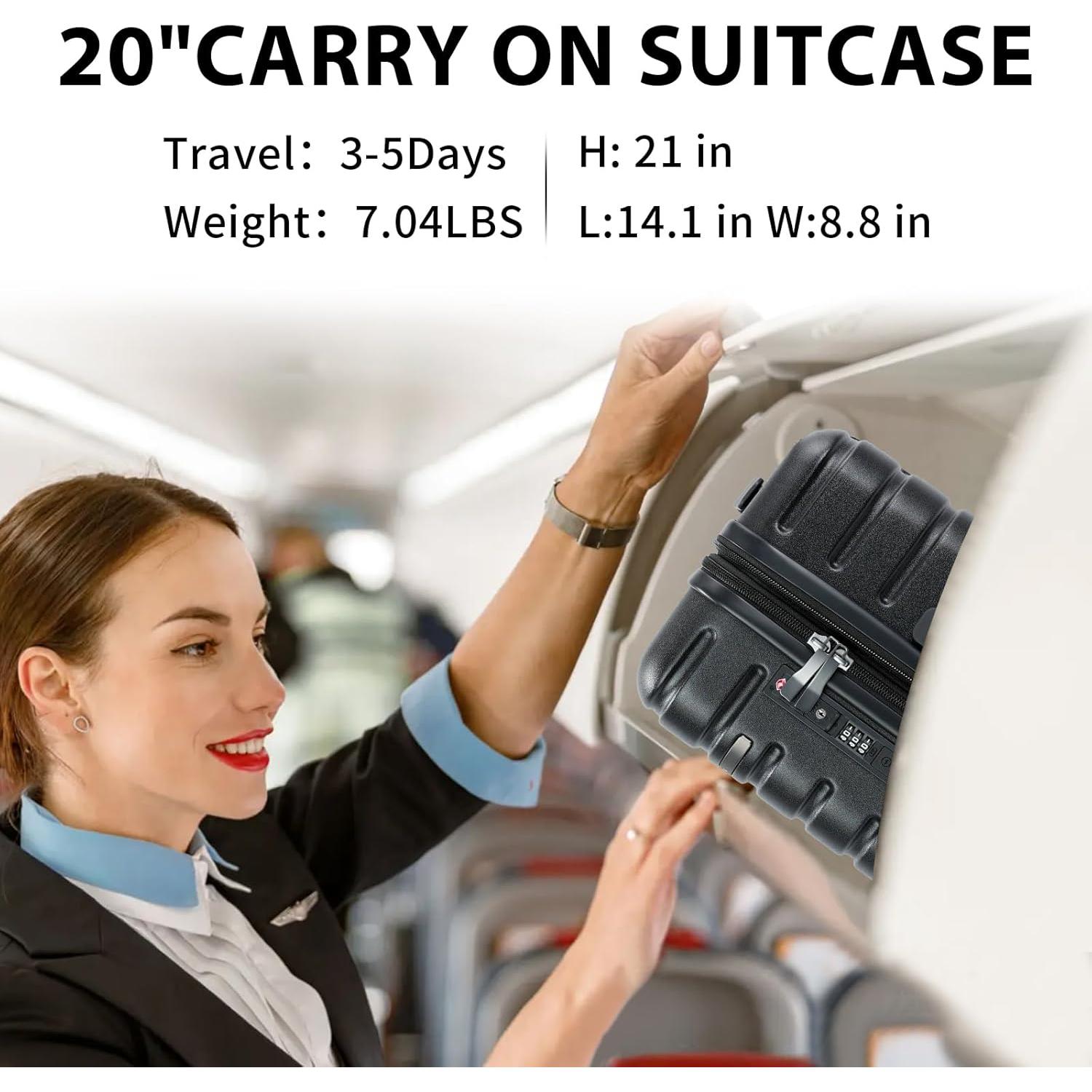 Maleta de Mano EMPSIGN 50.8 cm con Ruedas y Cerradura TSA