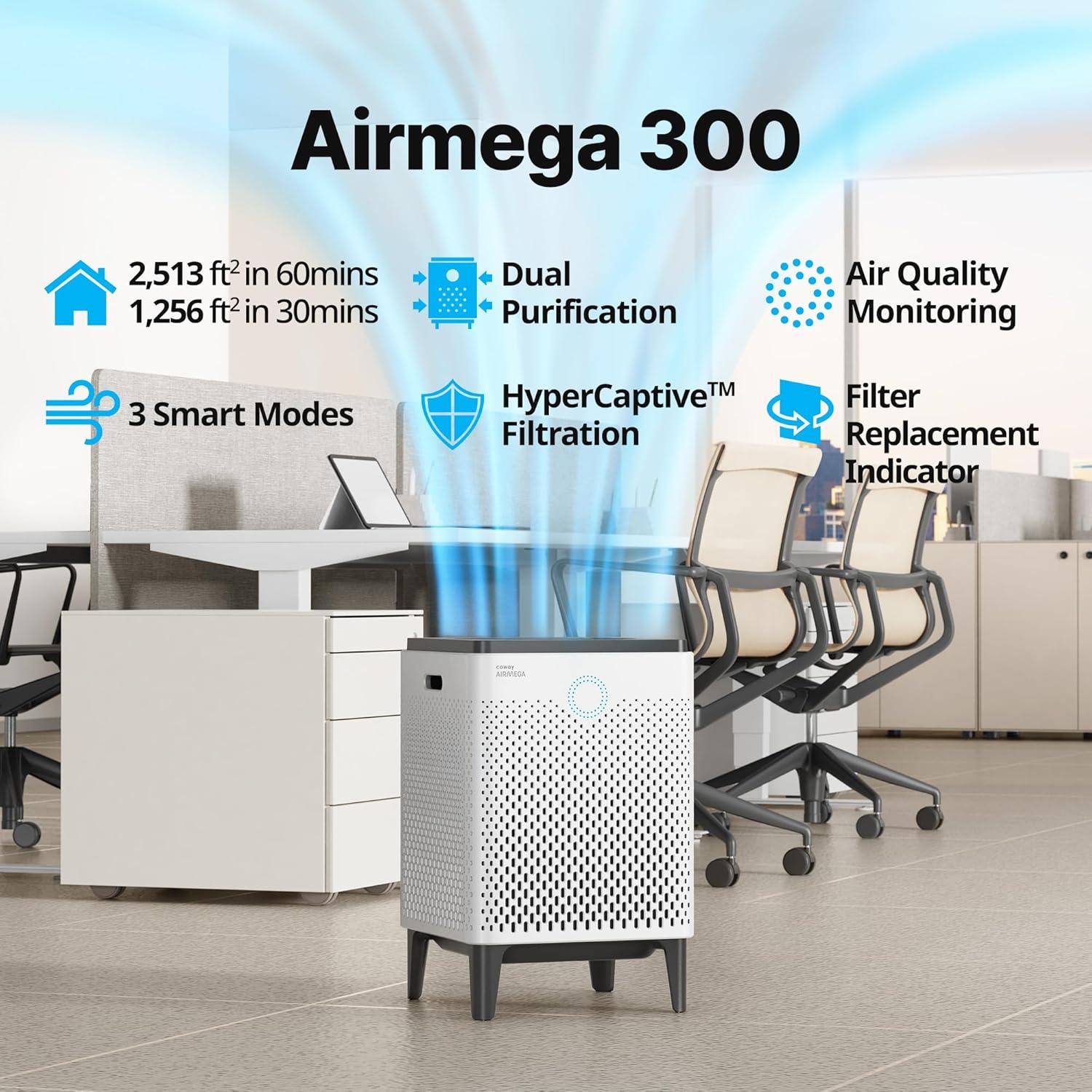 Purificador de Aire Coway Airmega 300 Blanco 117 m² HEPA