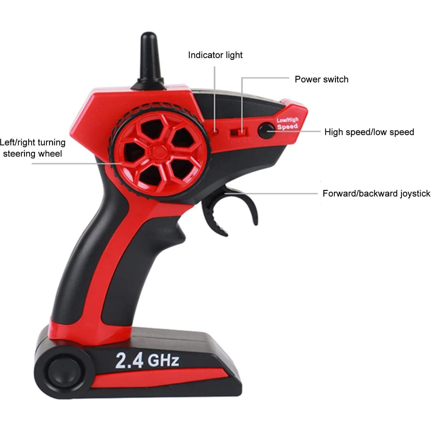 Coche RC Hylukon 8006 1:14 20 KM/H con Iluminación Verde