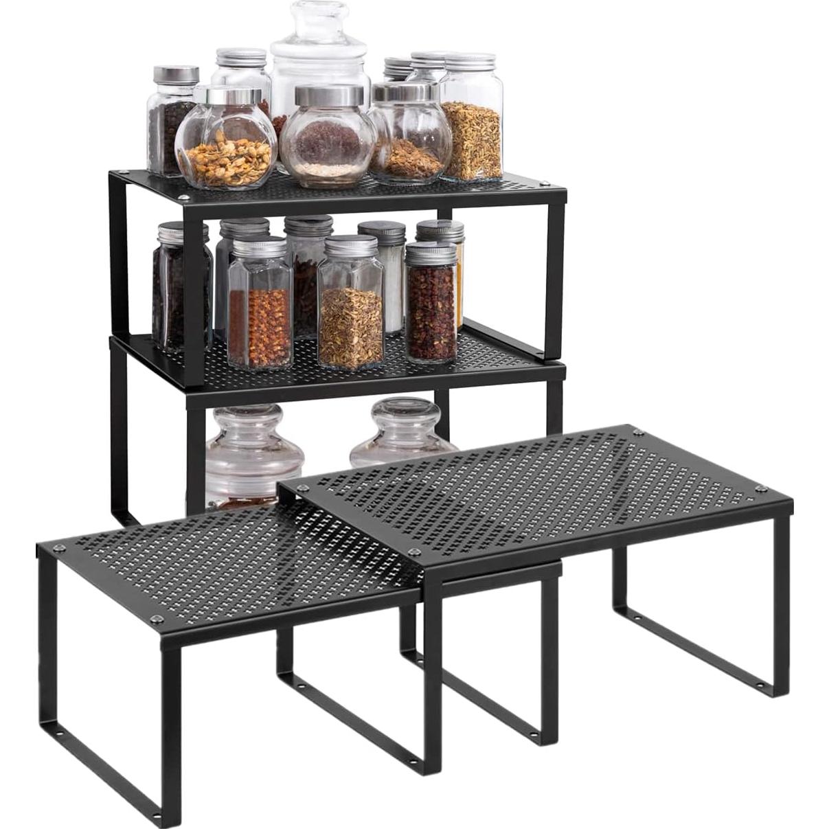 Organizadores de Estantes MOOACE, Juego de 4 Estantes Expandibles