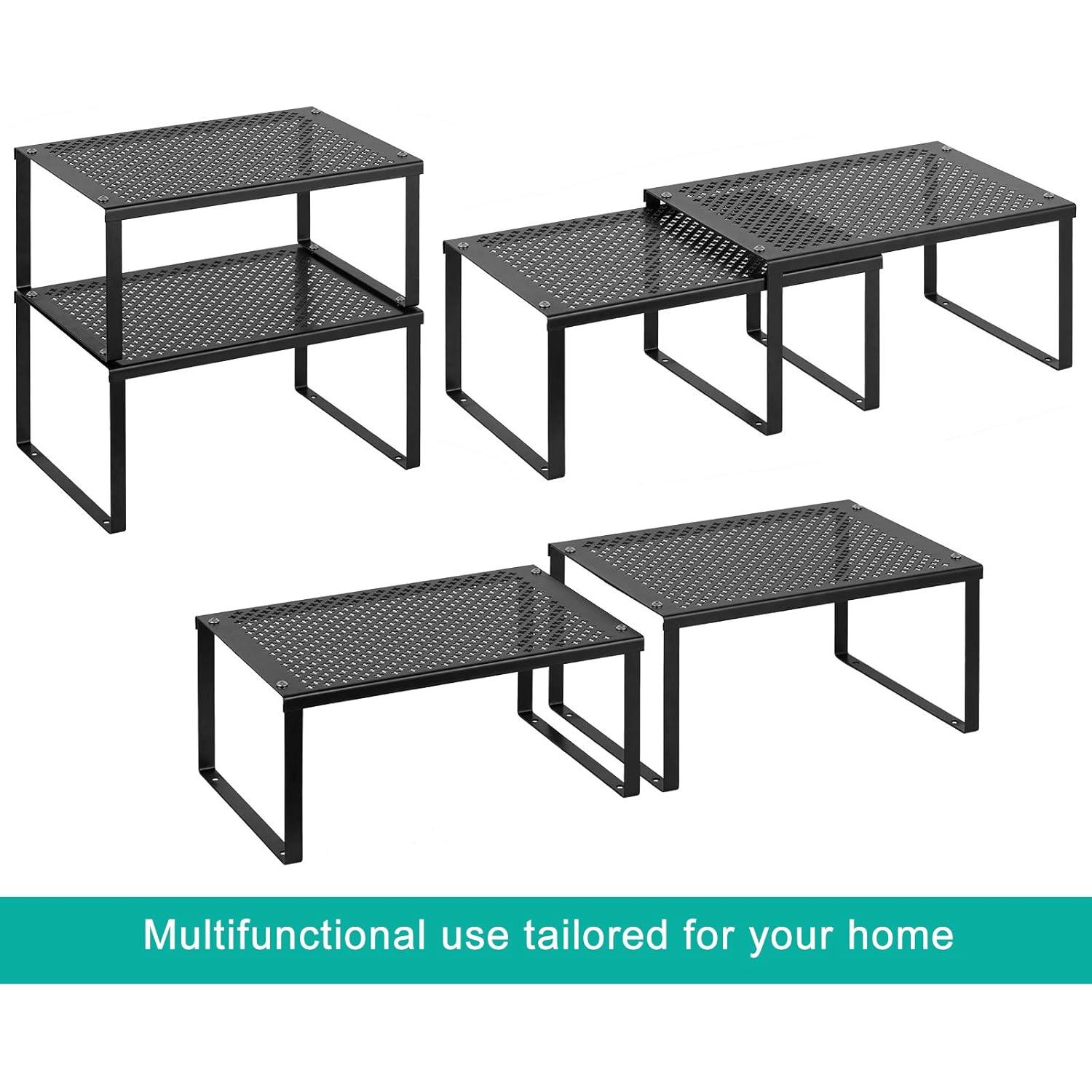 Organizadores de Estantes MOOACE, Juego de 4 Estantes Expandibles