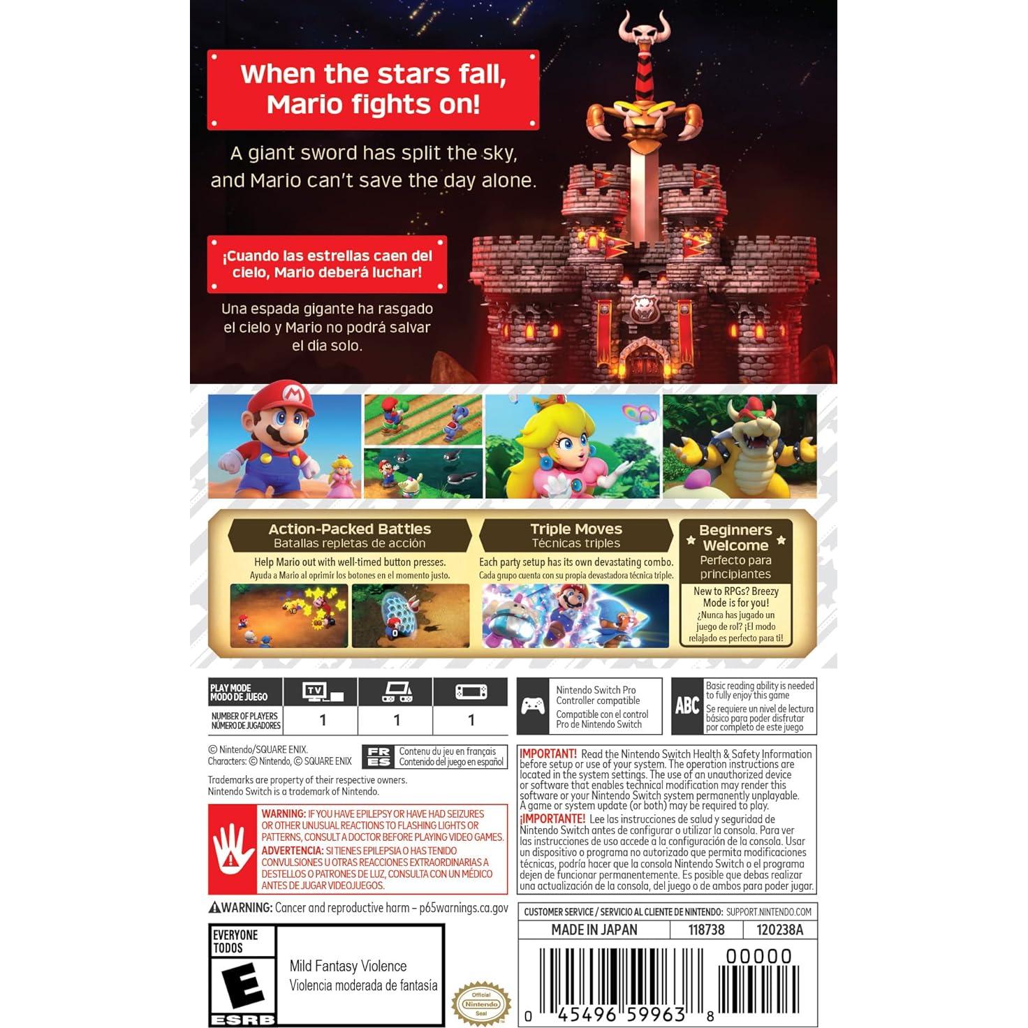 Super Mario RPG Nintendo Switch - Aventura de Rol Colorida