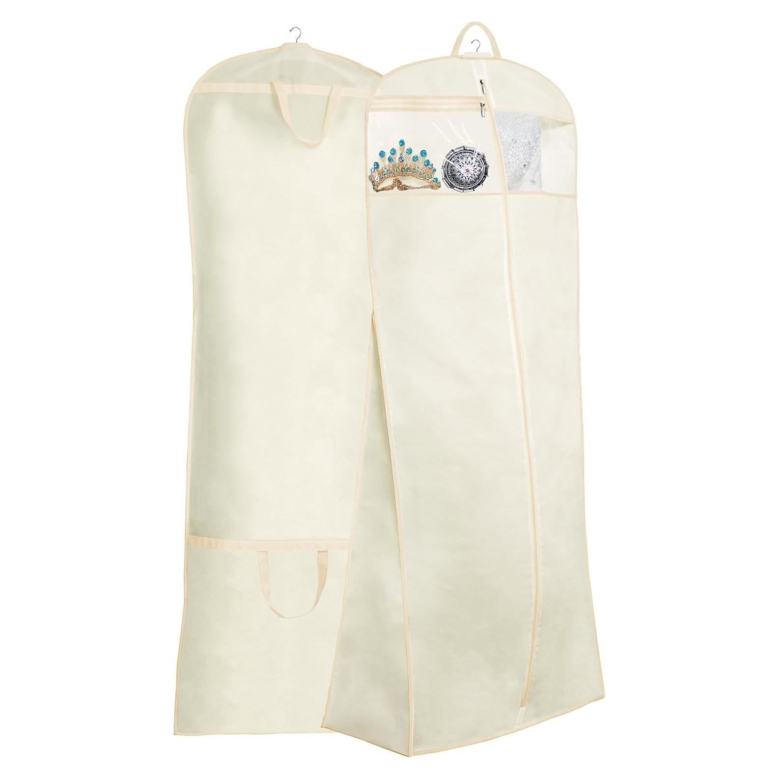 Bolsa de Vestido de Novia MISSLO 177.8 cm Beige con Accesorios