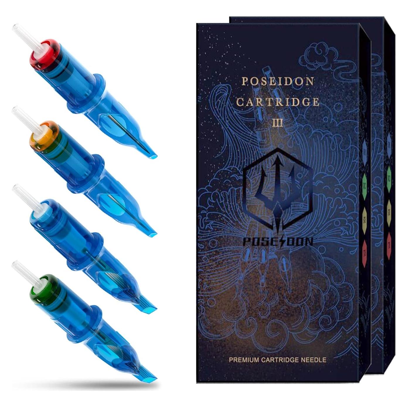 Agujas de Tatuaje Poseidon V3 Cartucho 30pcs Mixto Esterilizadas