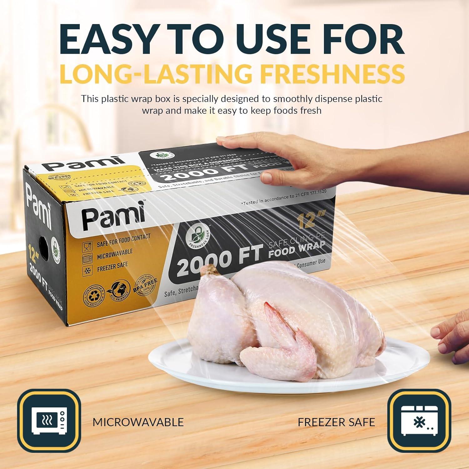 Envoltura Plástica PAMI 30.48 cm x 609.6 m Libre BPA