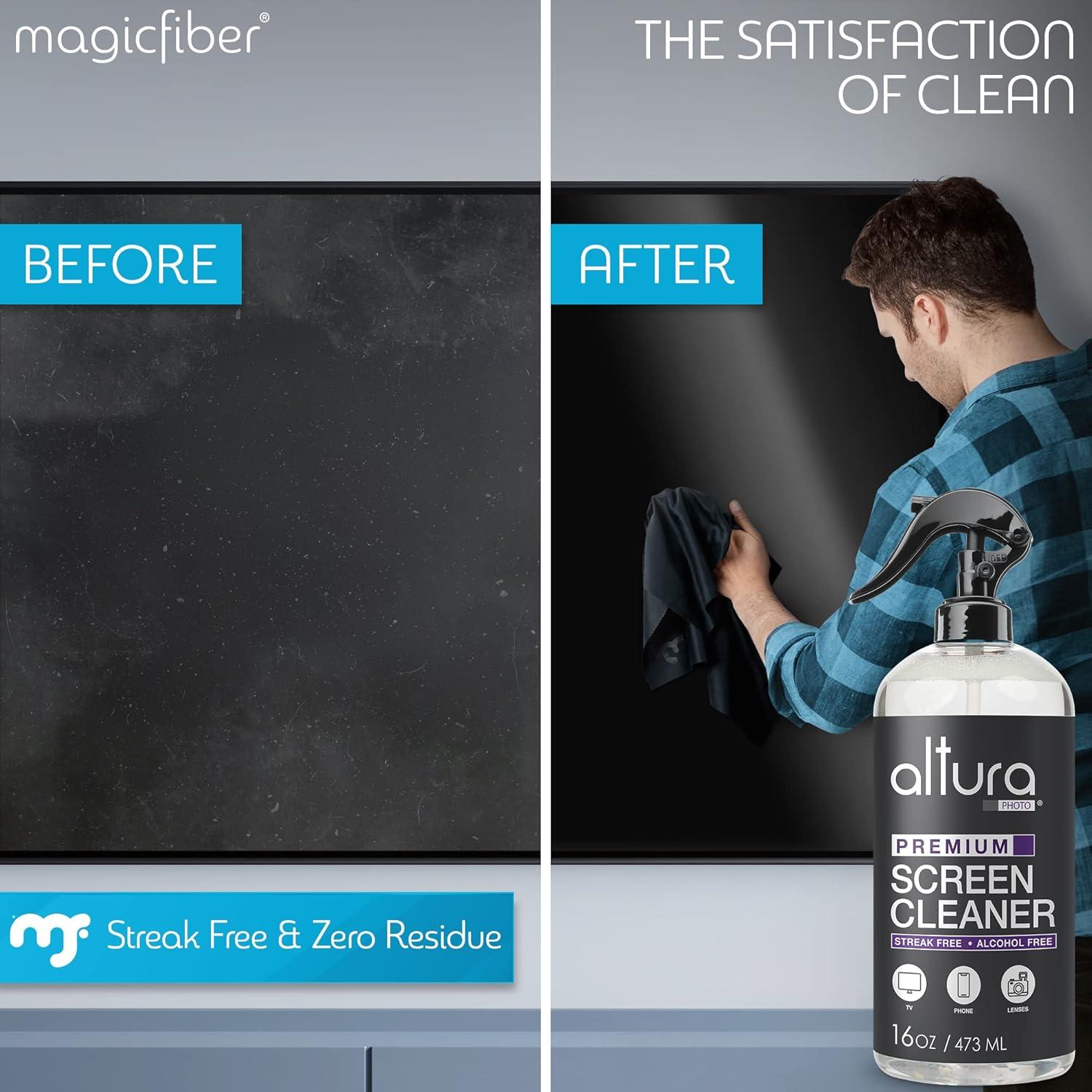 Kit de Limpieza de Pantallas Altura Photo 16oz + 2 Paños Microfibra