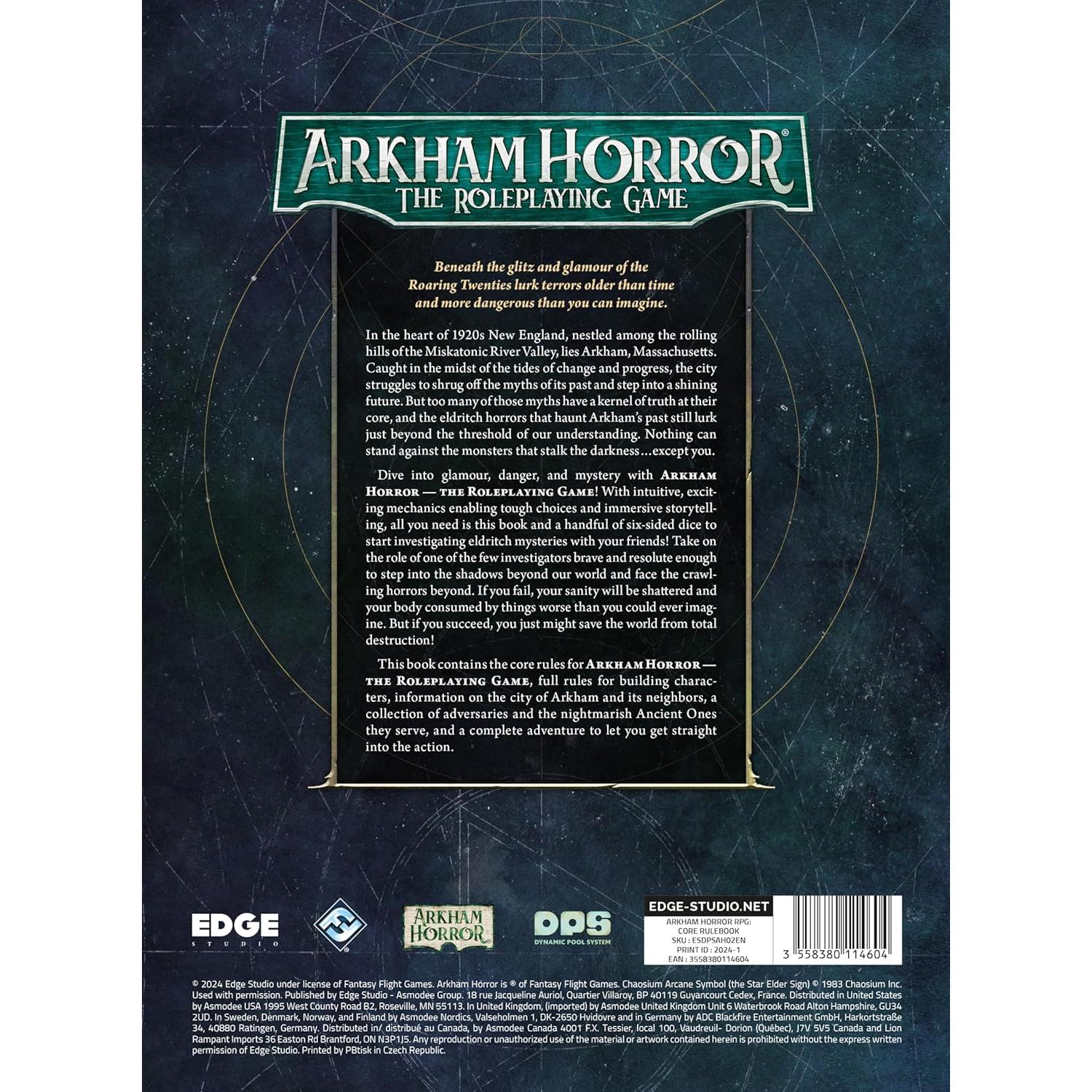 Arkham Horror RPG Libro de Reglas Básicas - Aventura 14+