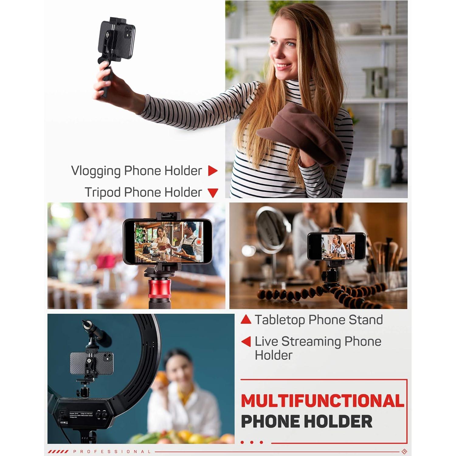 Adaptador de Montaje IFOOTAGE para Trípode y Bastón Selfie