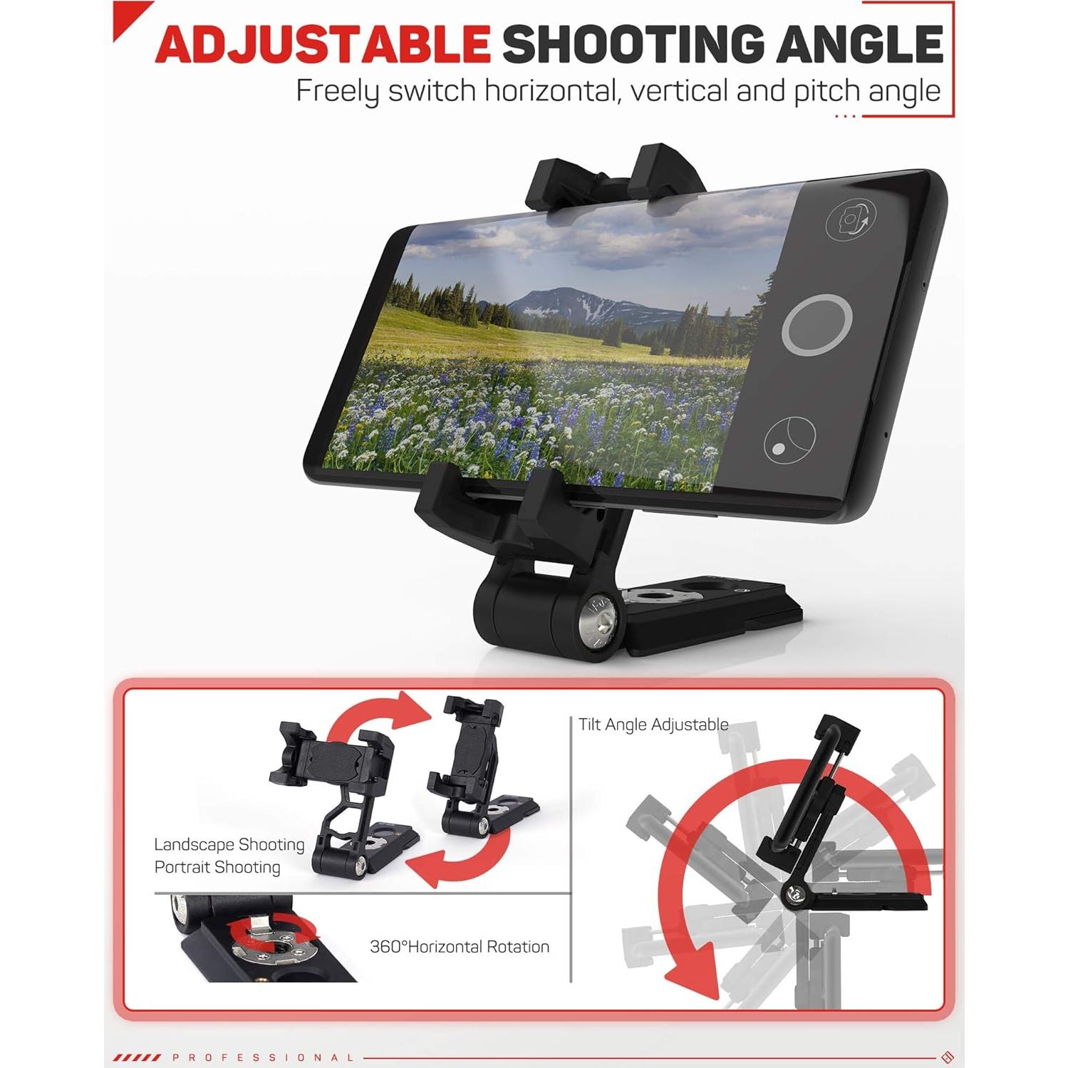 Adaptador de Montaje IFOOTAGE para Trípode y Bastón Selfie