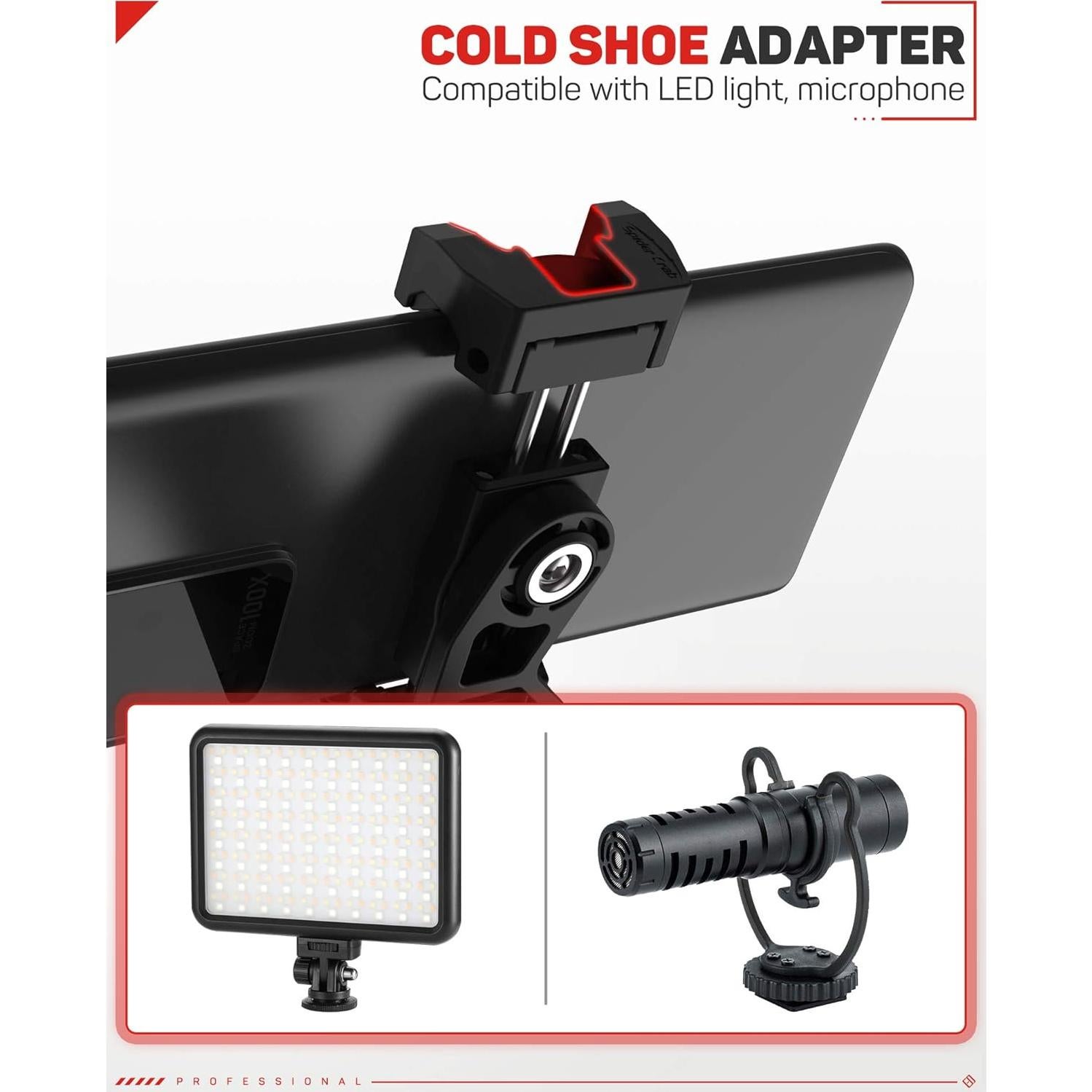 Adaptador de Montaje IFOOTAGE para Trípode y Bastón Selfie