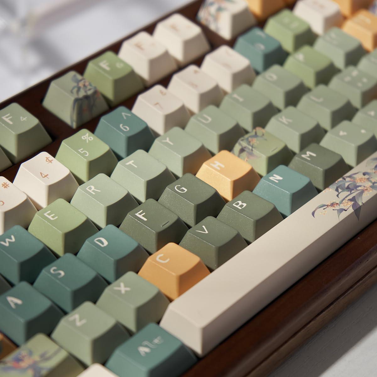 Conjunto de Teclas PBT 152 Teclas Sumgsn Osmanthus Otoño