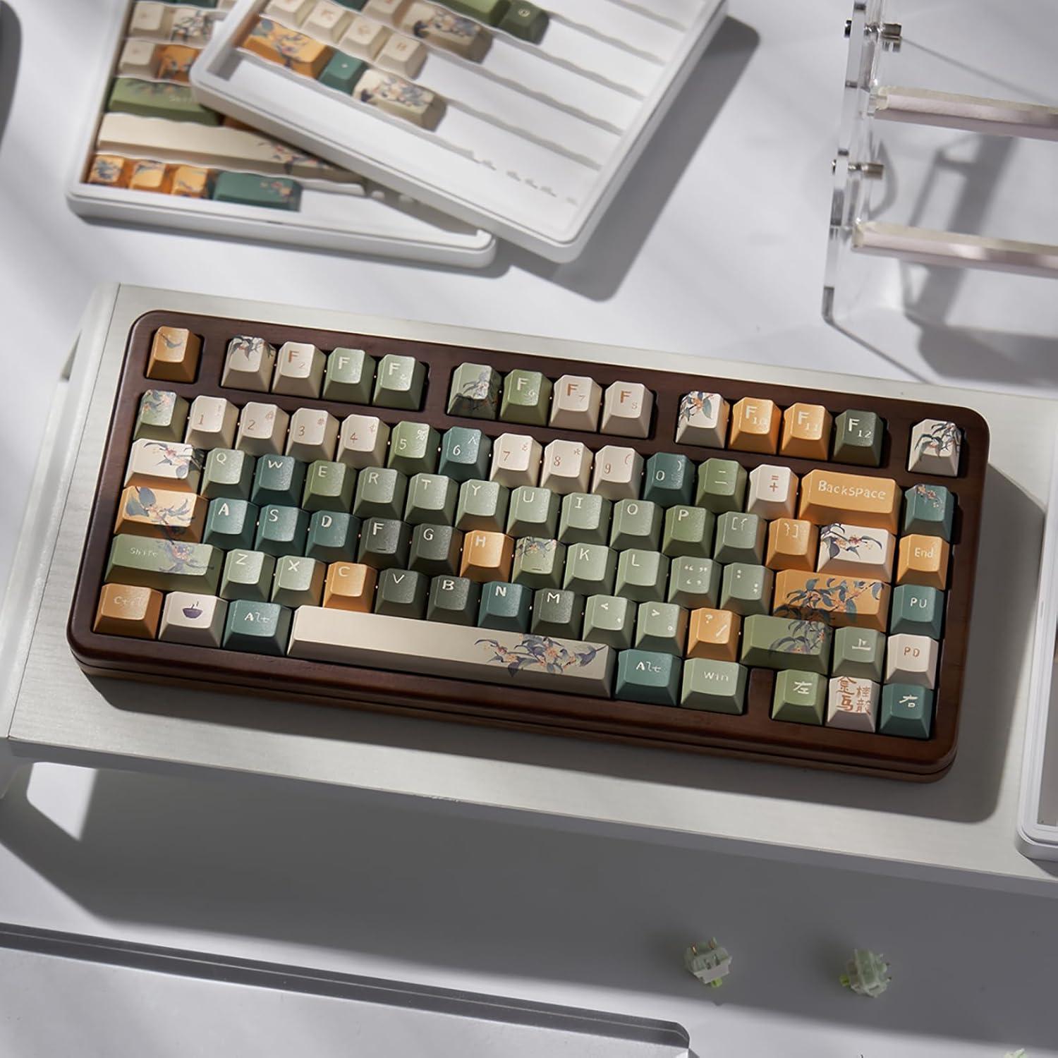 Conjunto de Teclas PBT 152 Teclas Sumgsn Osmanthus Otoño