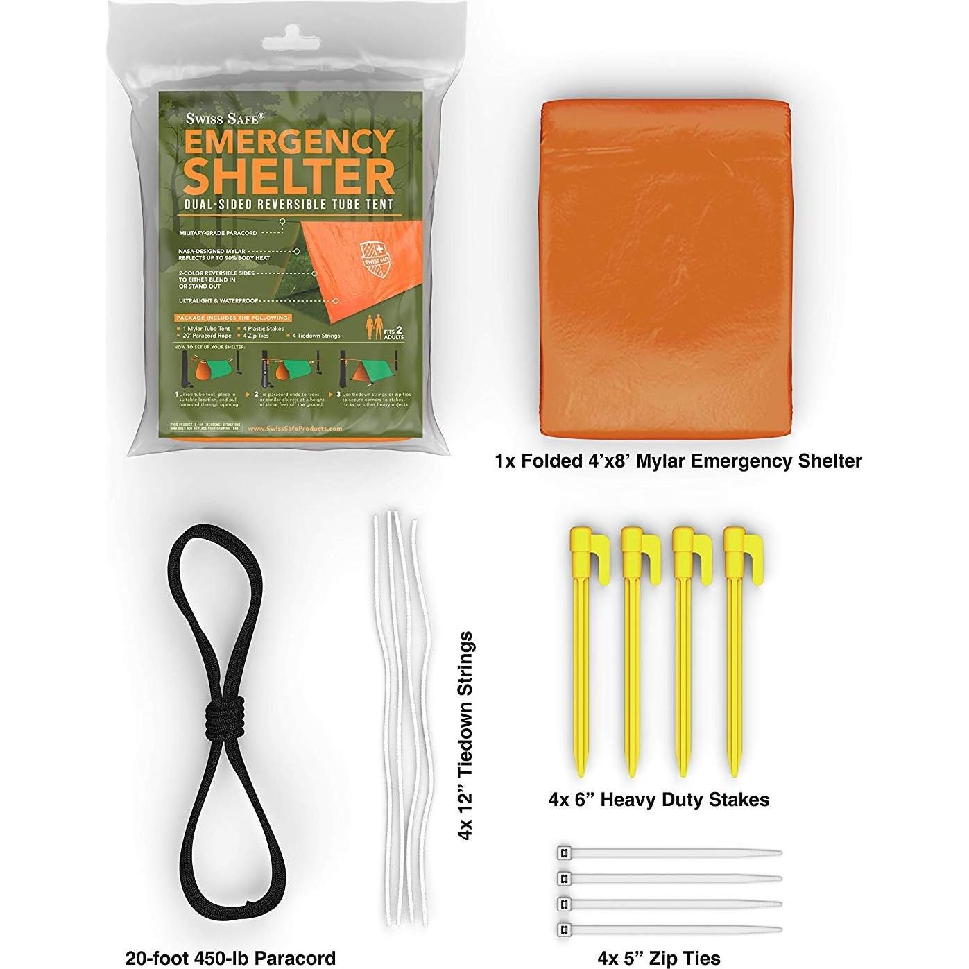 Tienda de Emergencia Reversible Swiss Safe 2 Personas Impermeable