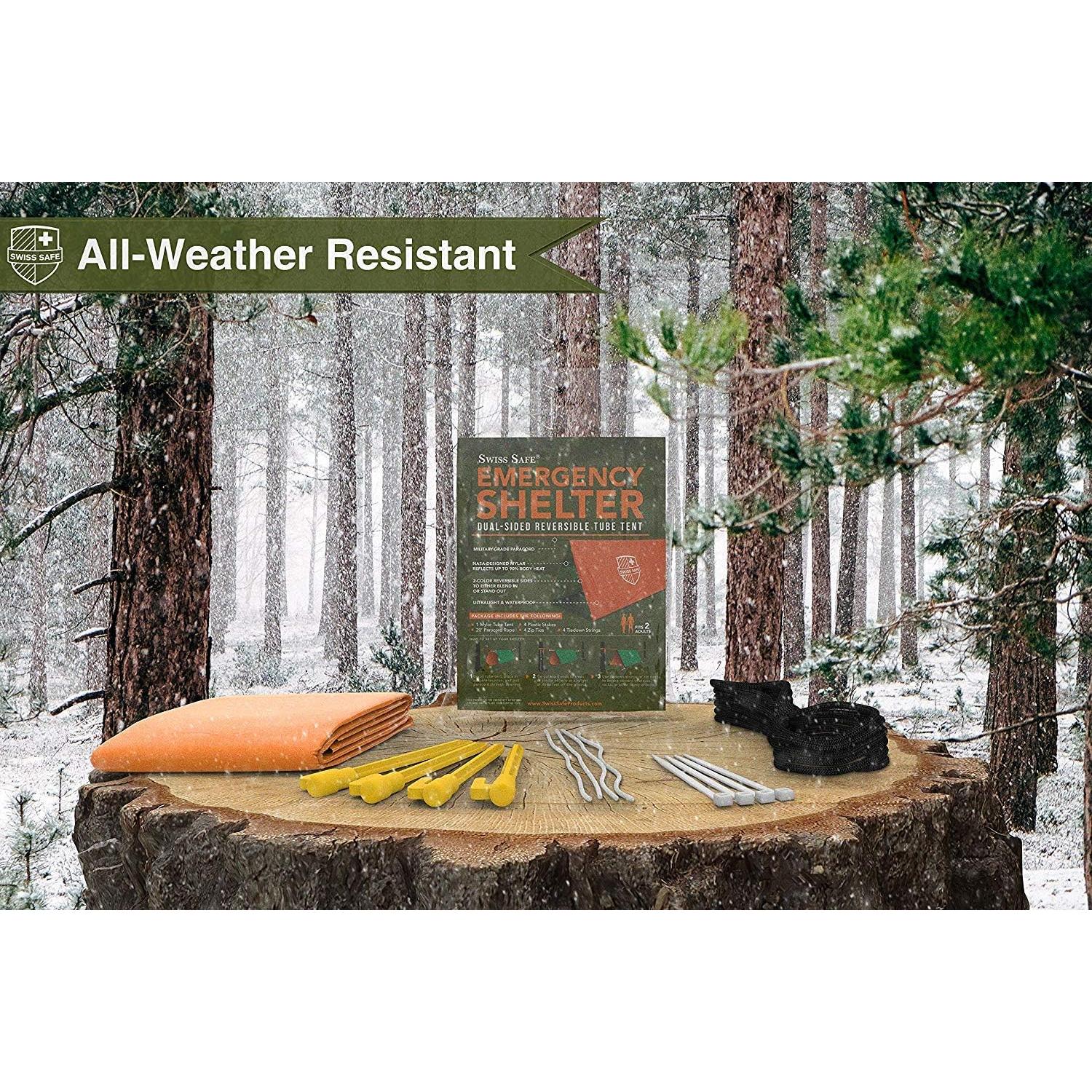 Tienda de Emergencia Reversible Swiss Safe 2 Personas Impermeable