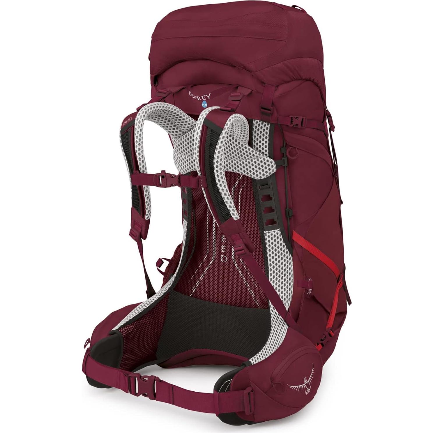 Mochila de senderismo Osprey Aura AG LT 50L para mujeres Púrpura